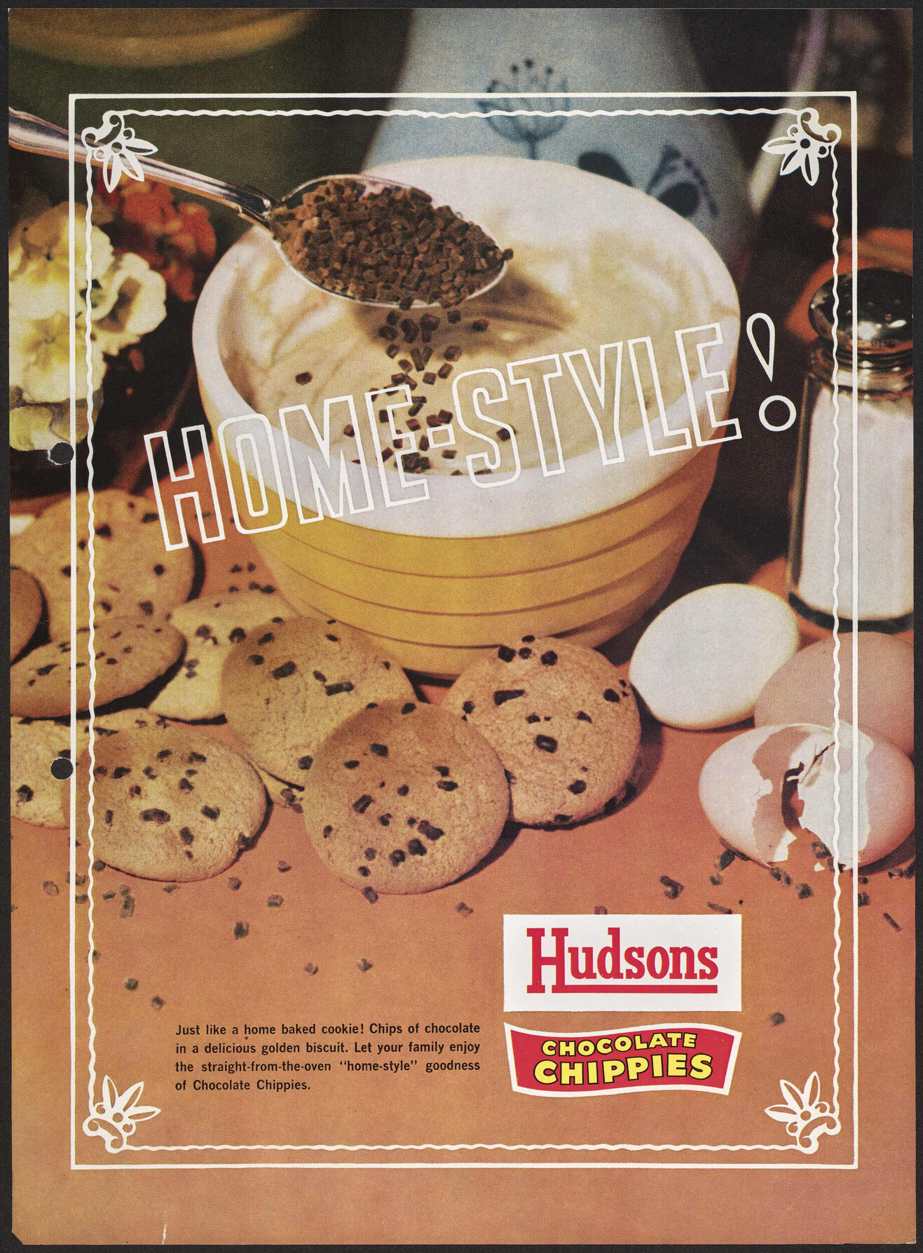 Hudsons Chocolate Chippies, 'Home-style!'