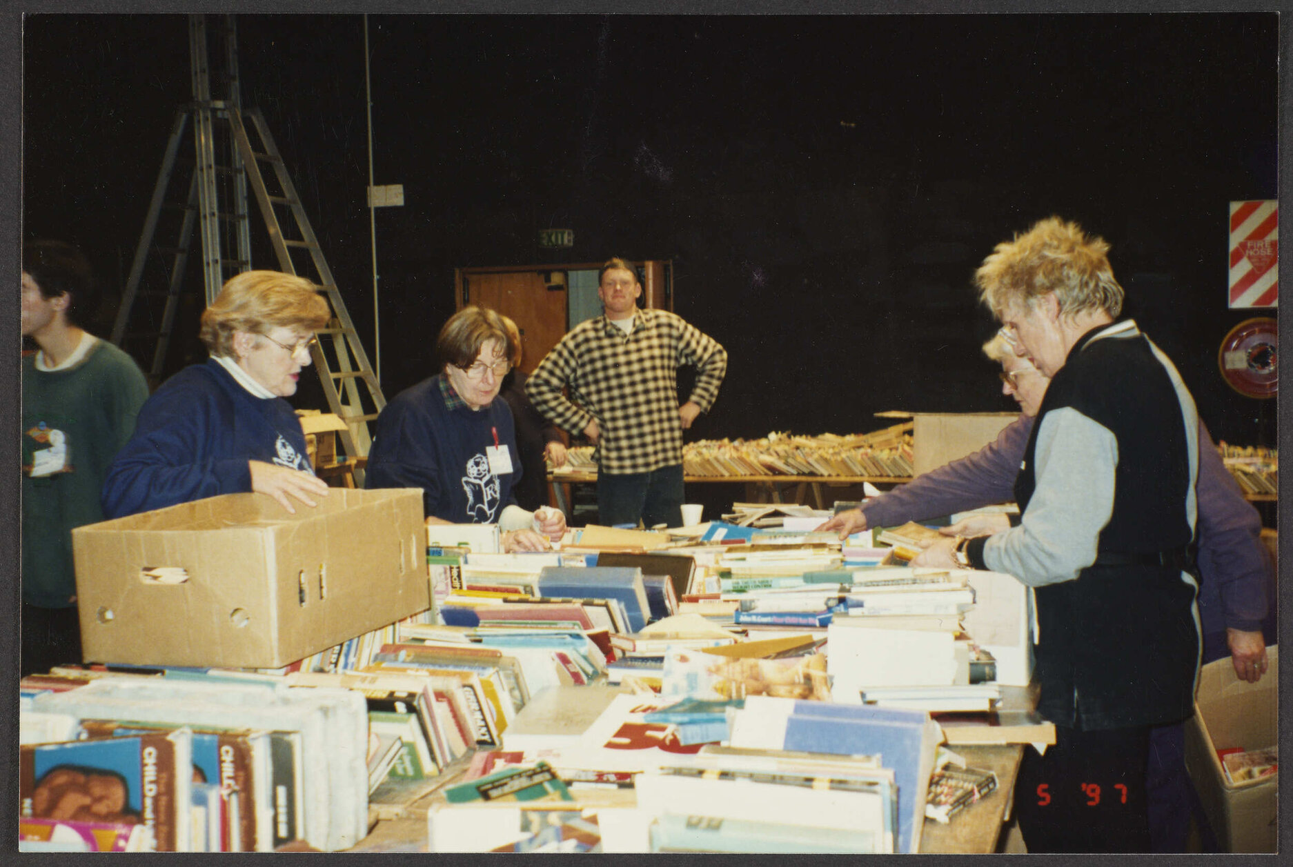 Elizabeth Hanan and others at the Regent Book Sale