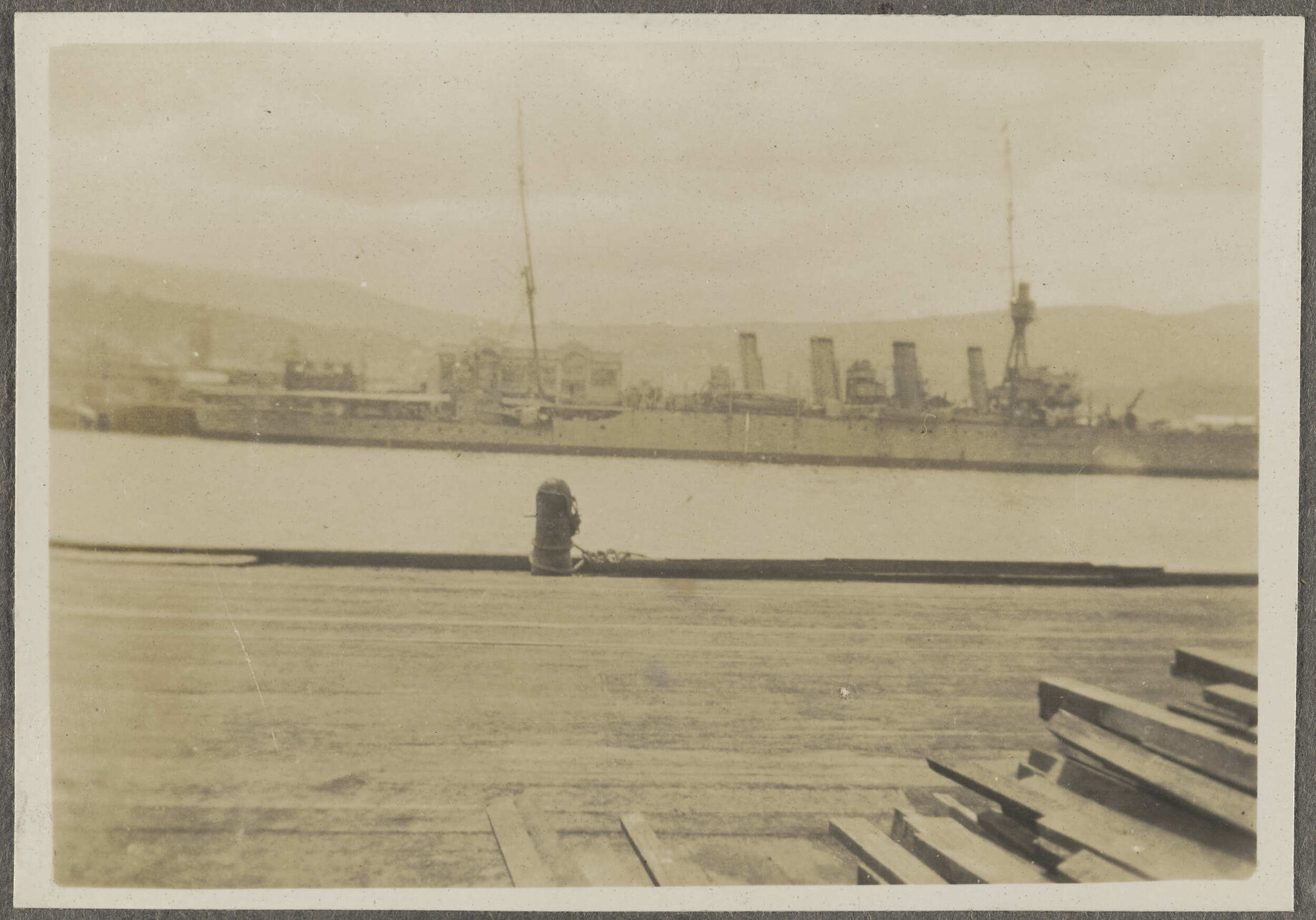 Large ship in harbour