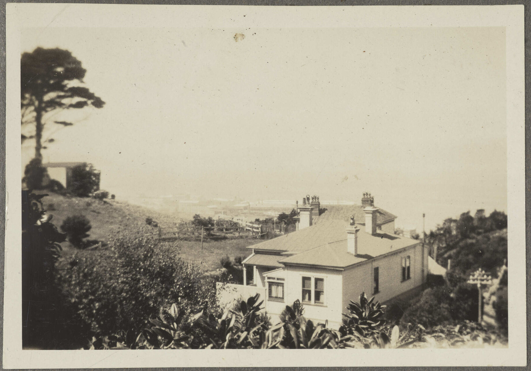 House overlooking city
