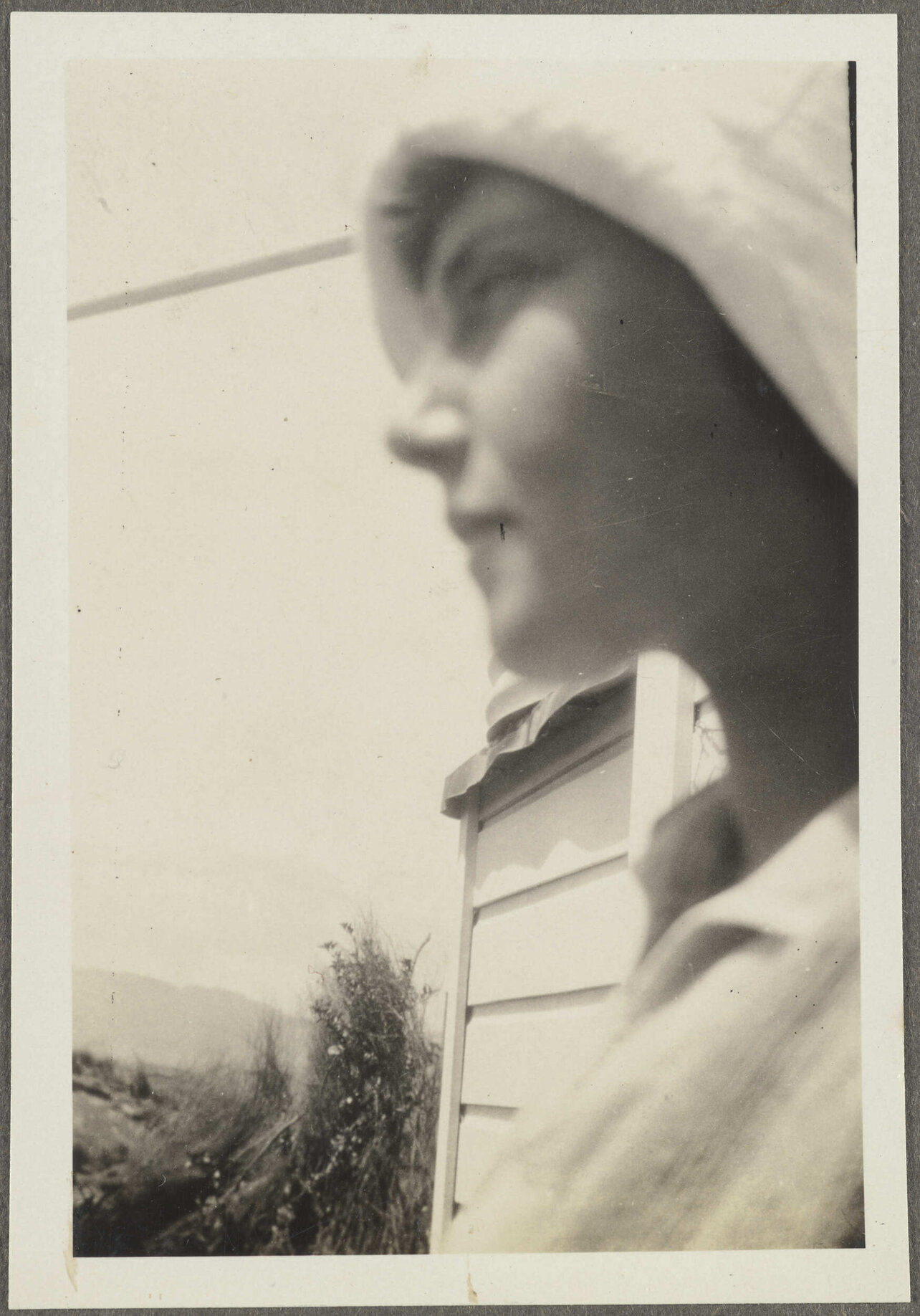 Close-up of unidentified woman's face