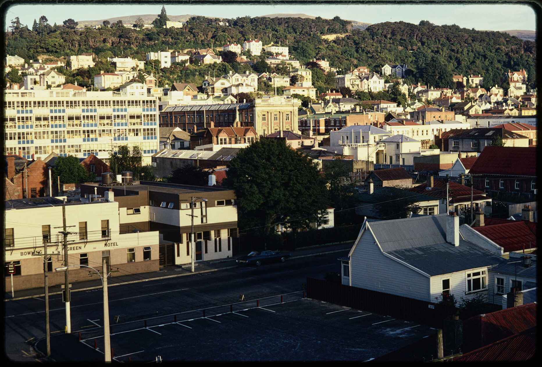View over Cumberland Street from Queen Mary Maternity Hospital