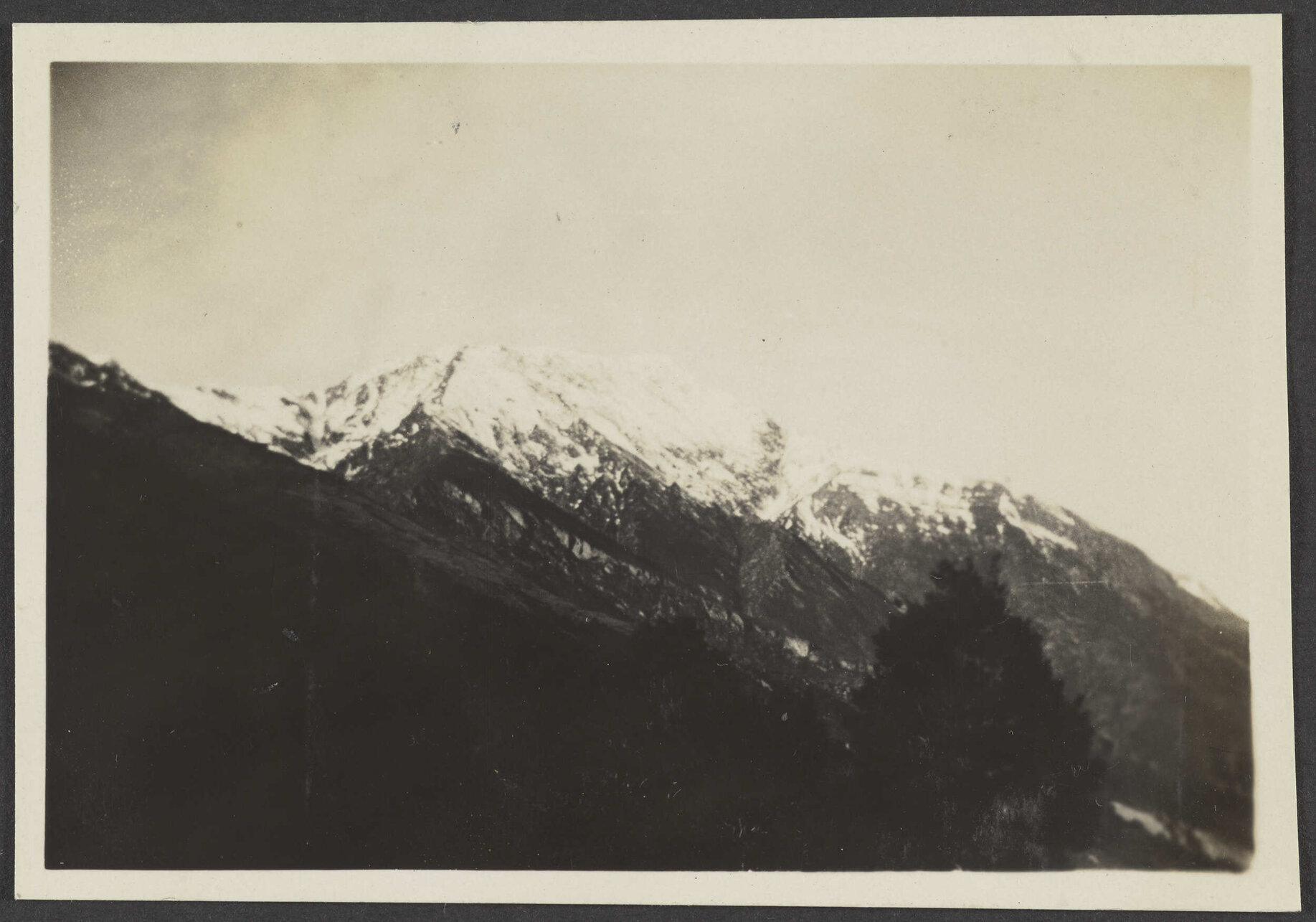 Snow capped mountain