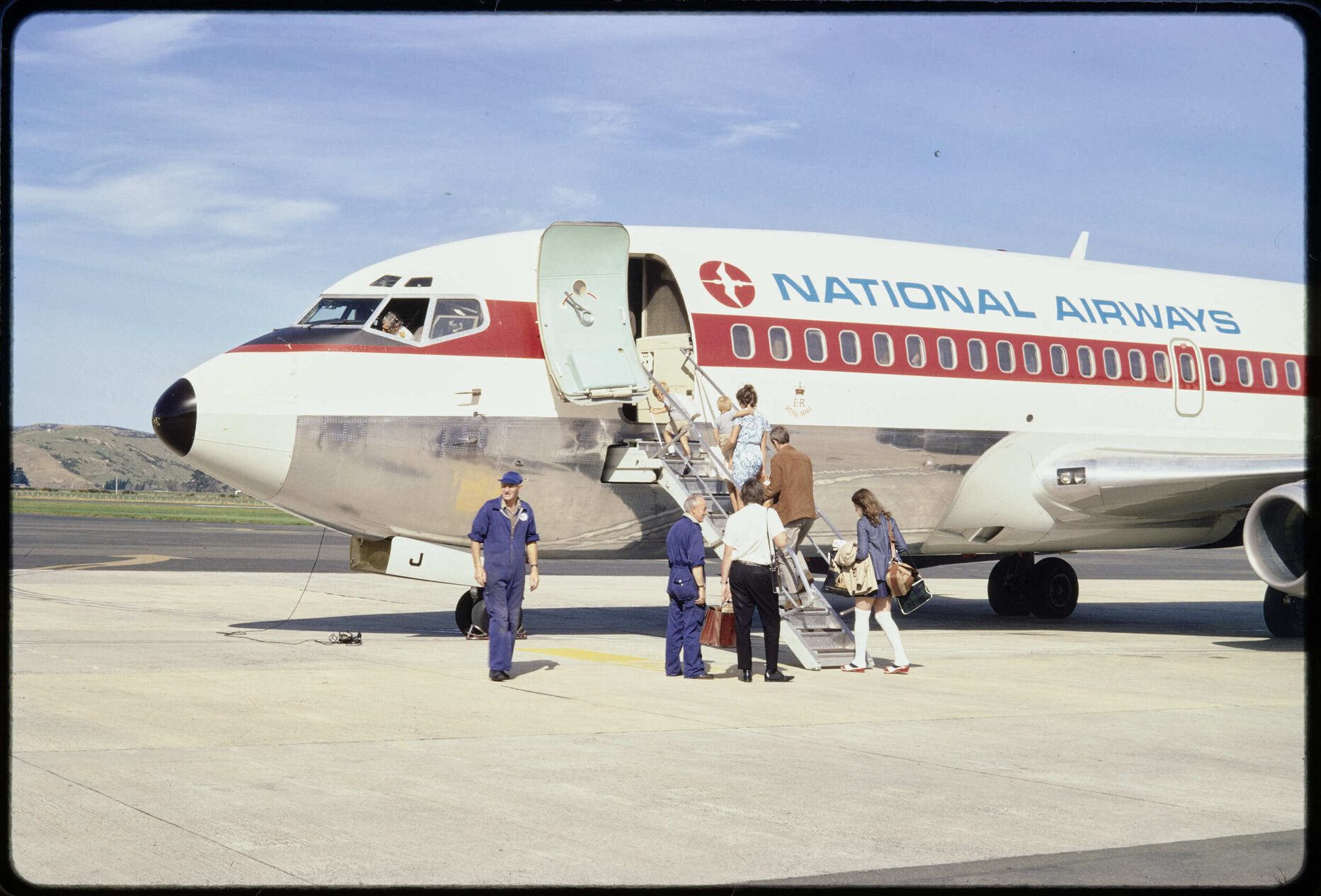 Passengers boarding NAC aircraft at Dunedin Airport