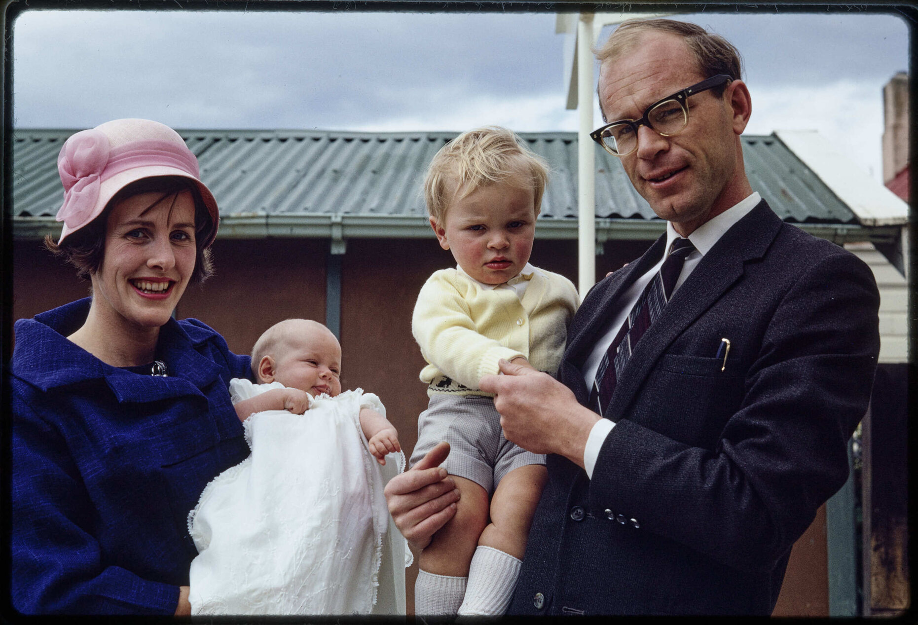 'Family group, Alison's christening'