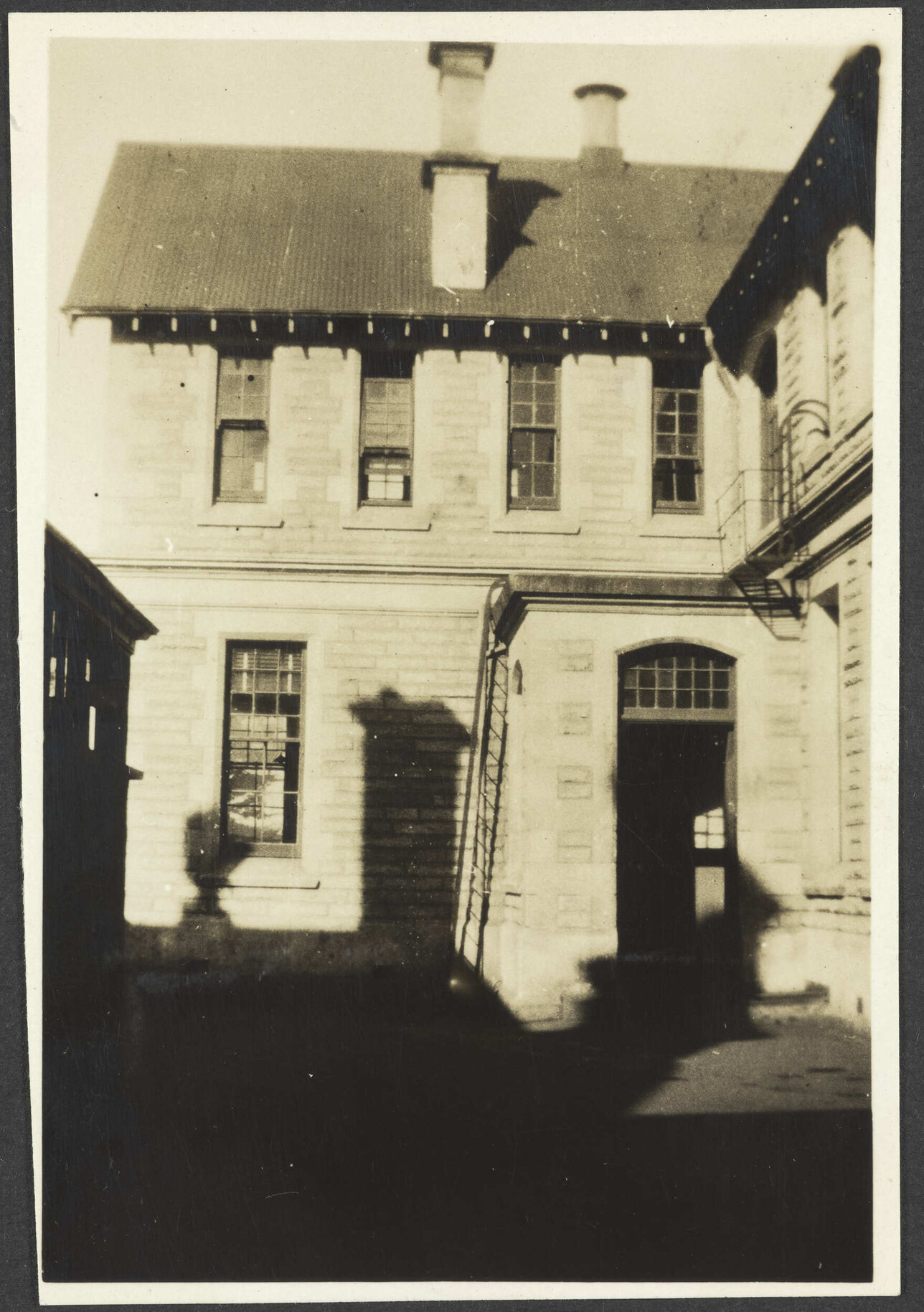 [Waitaki Boys&rsquo; High School] building with fire escape