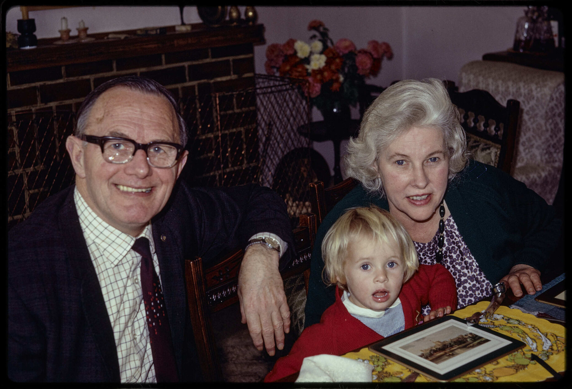 Sir John and Lady Walsh with their granddaughter, Ali