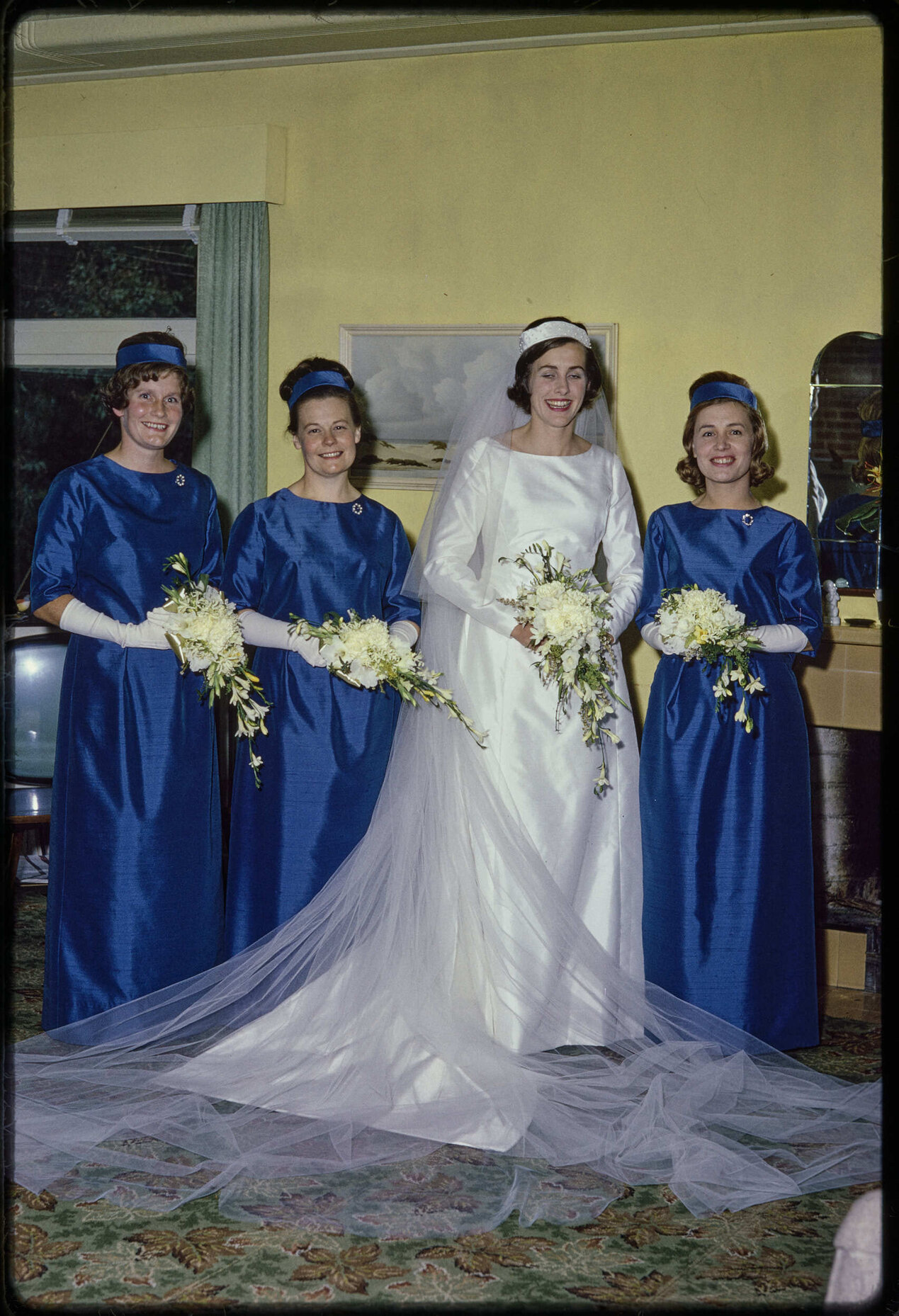 Elizabeth Hanan with her bridesmaids