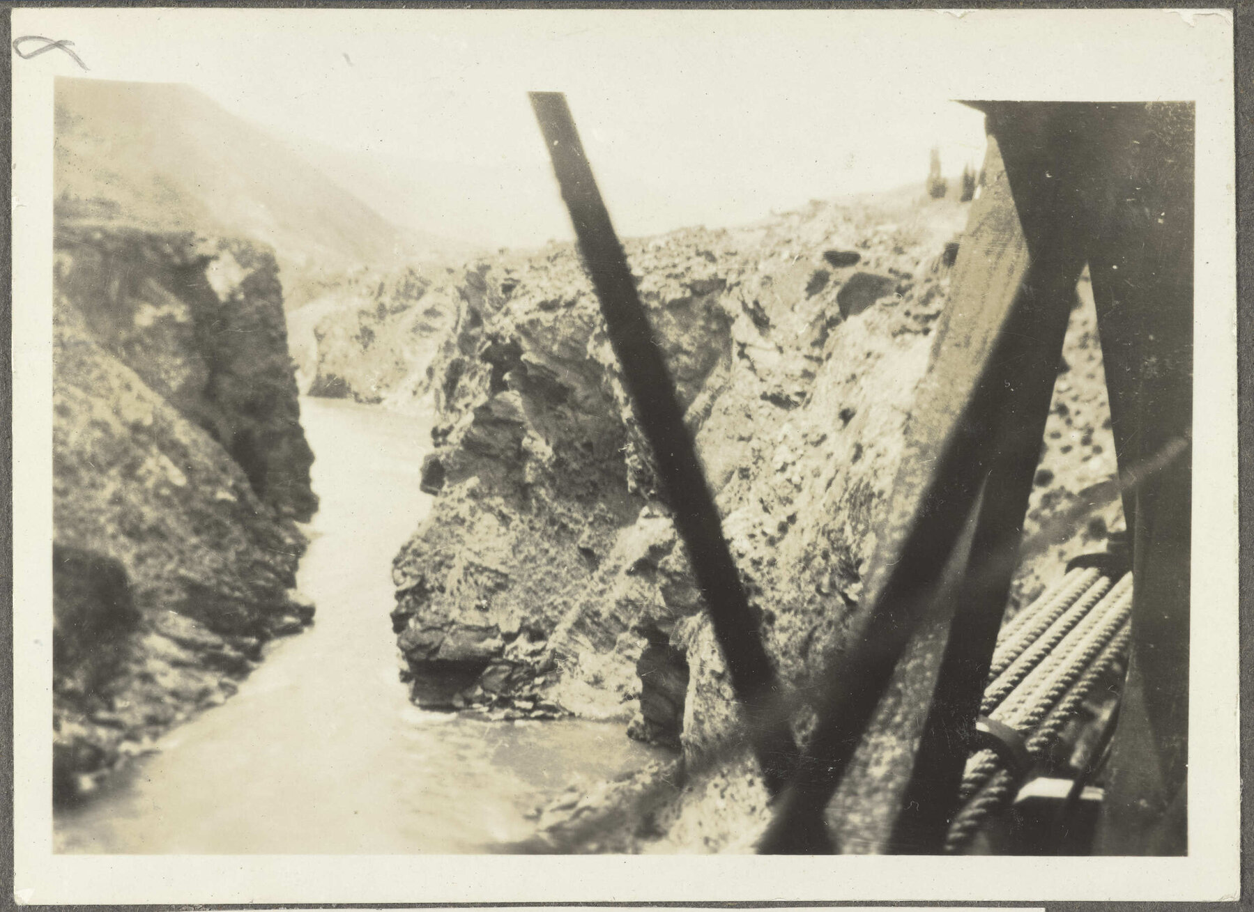 View from bridge overlooking river