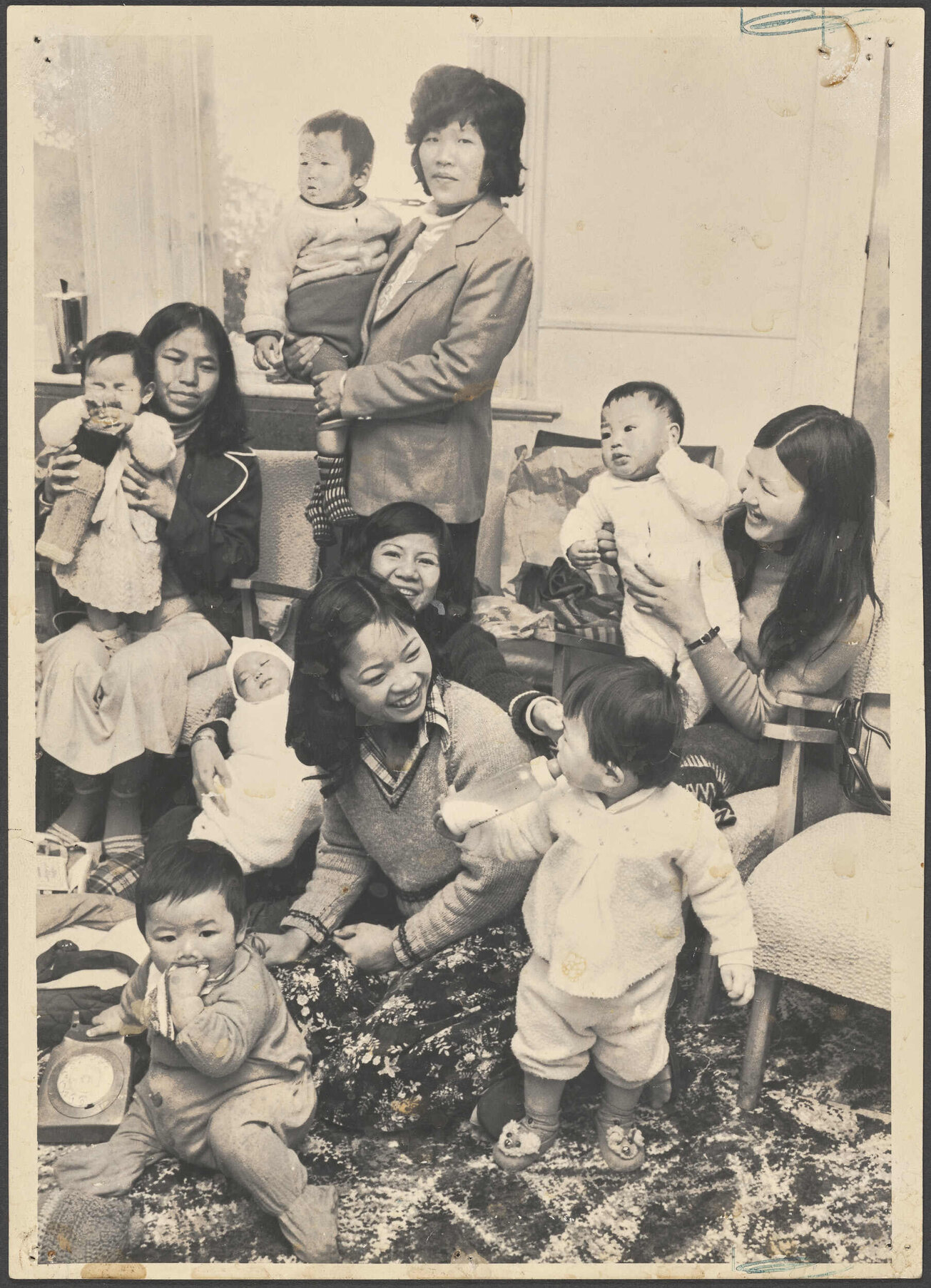 Mothers and preschoolers at the Otago Polytechnic Adult Learning Centre, Cargill Street