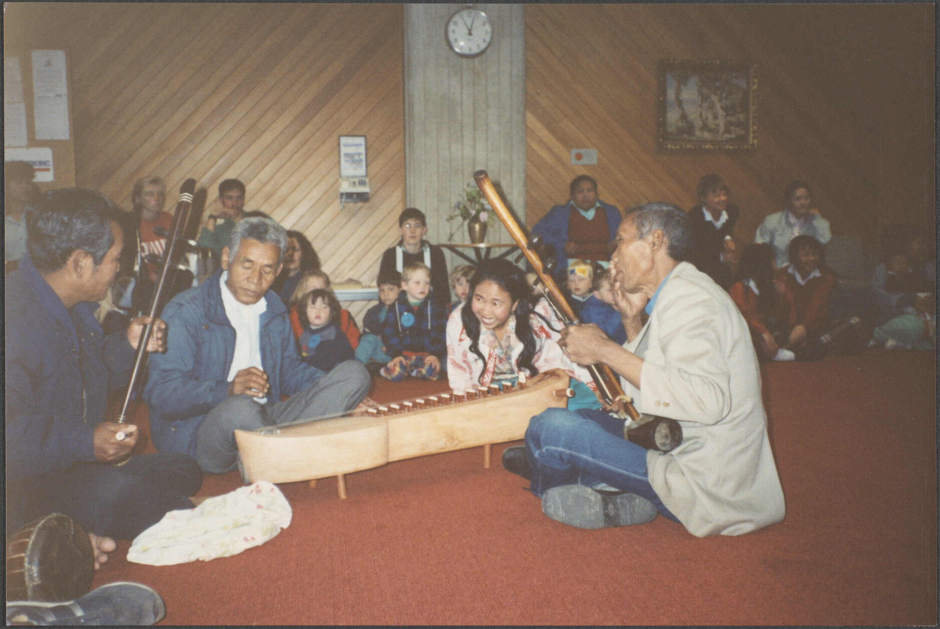 Performance of Khmer music using traditional Cambodian instruments, Dunedin Public Library