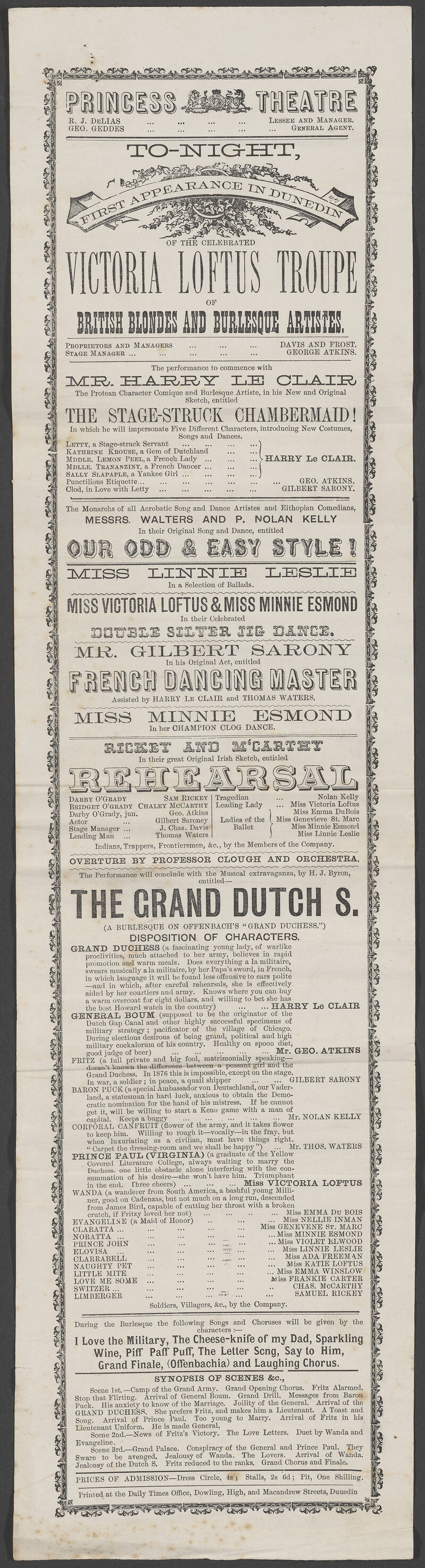 "The Stage-Struck Chambermaid!"