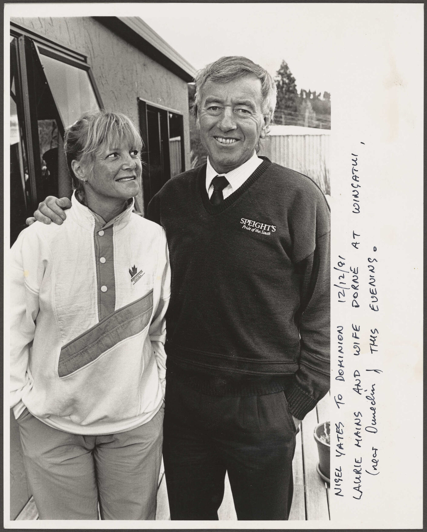 Laurie Mains and wife Dorne at Wingatui
