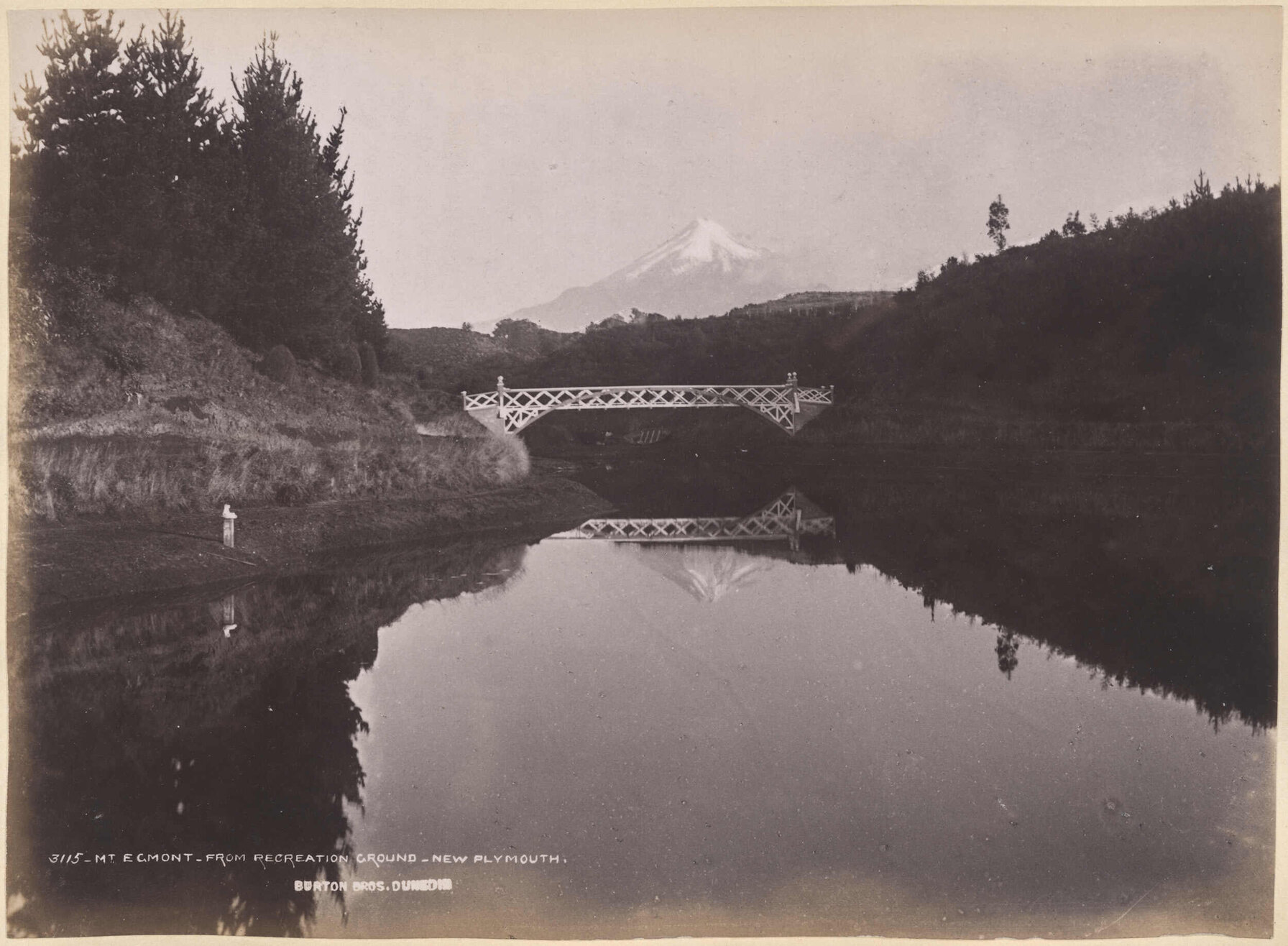 Mt. Egmont, from Recreation Ground, New Plymouth