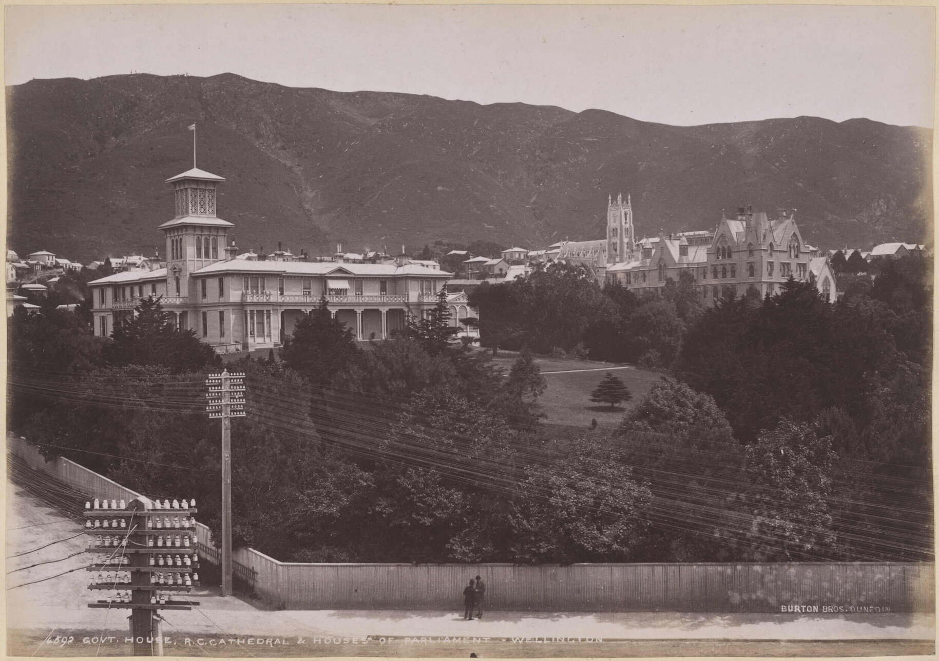 Government House, Roman Catholic Cathedral and Houses of Parliament, Wellington