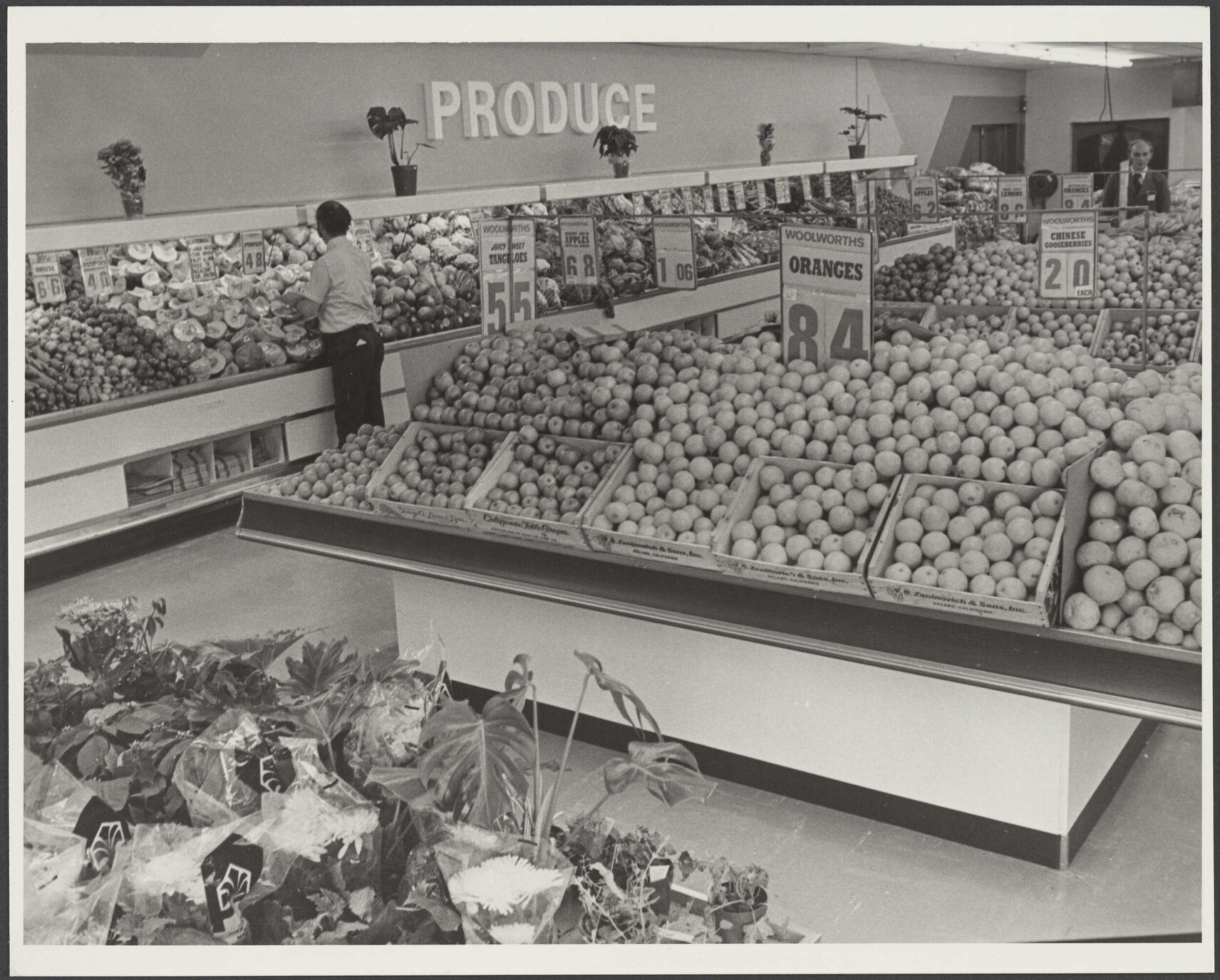 Produce department, Woolworths