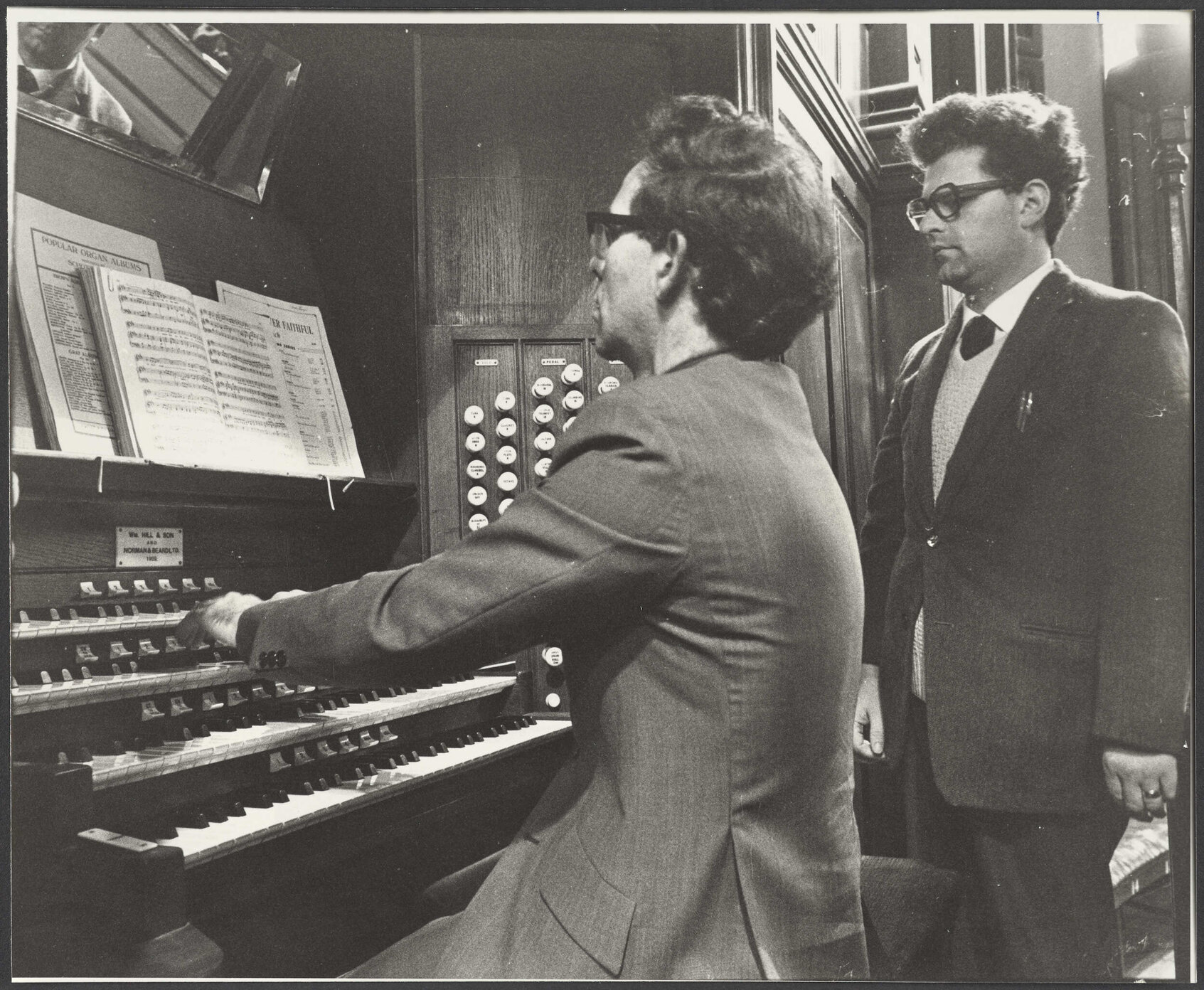 Donald Cullington playing the organ 