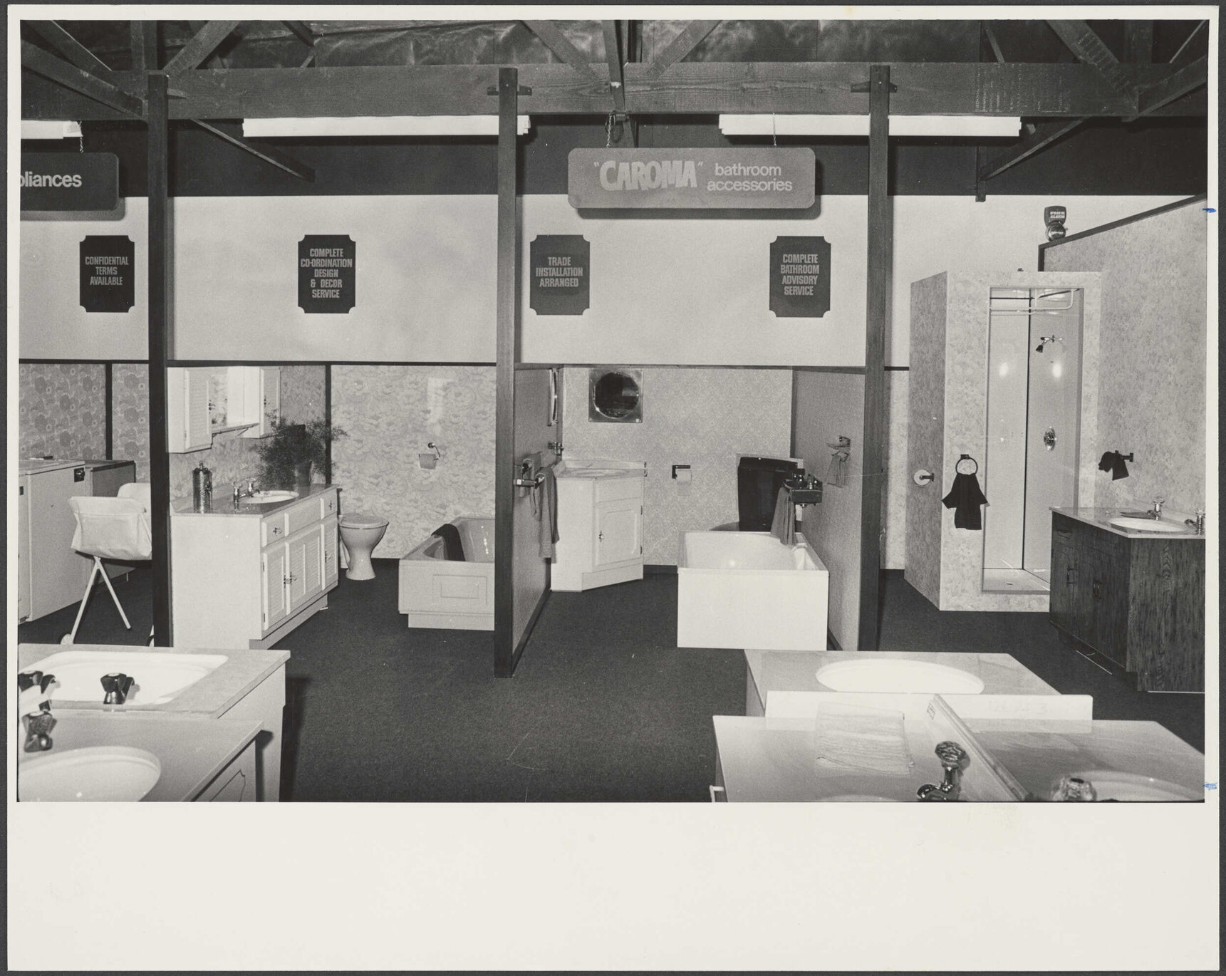 'Caroma' bathroom accessories, John Edmond