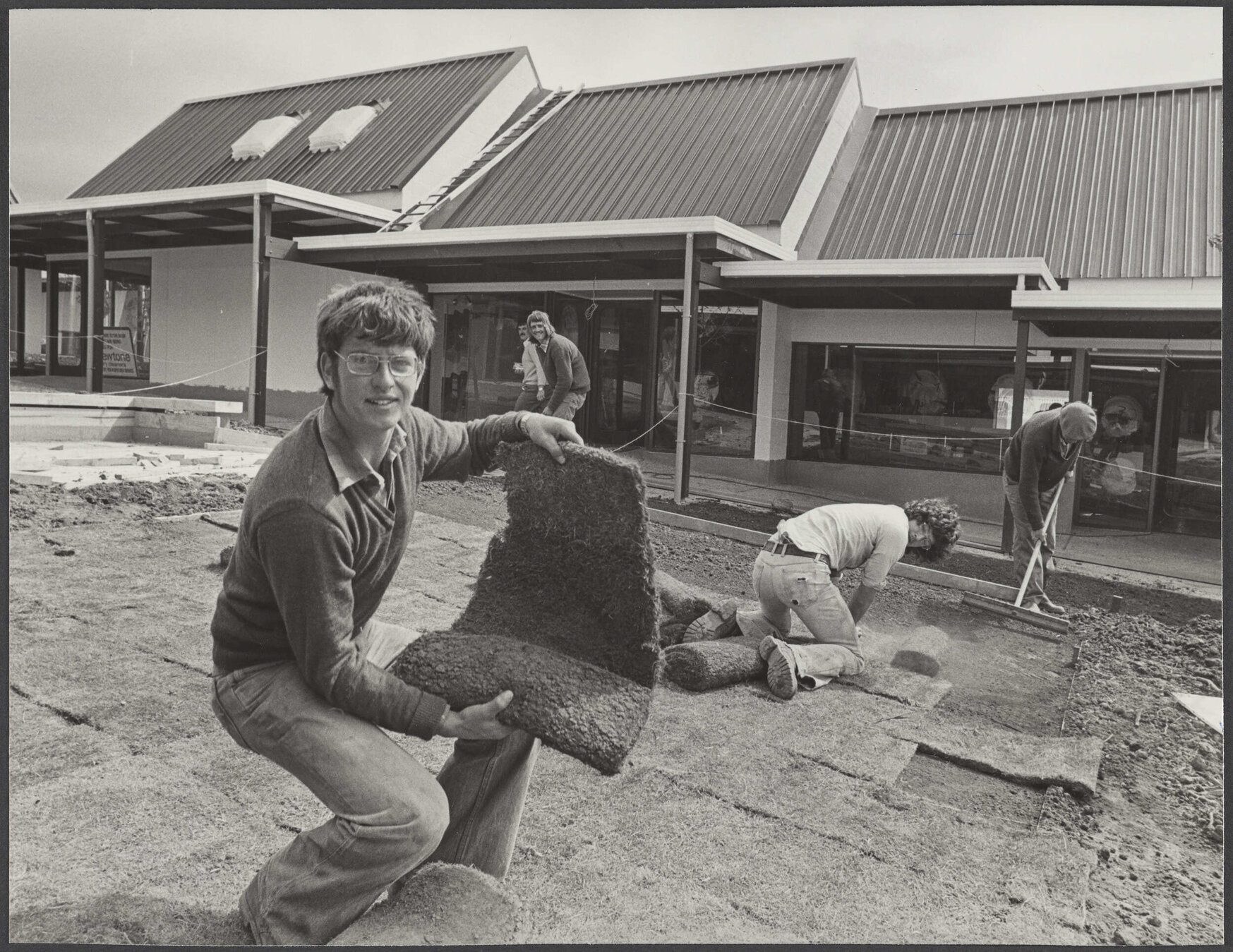 Turfing, Roslyn Village Shopping Centre