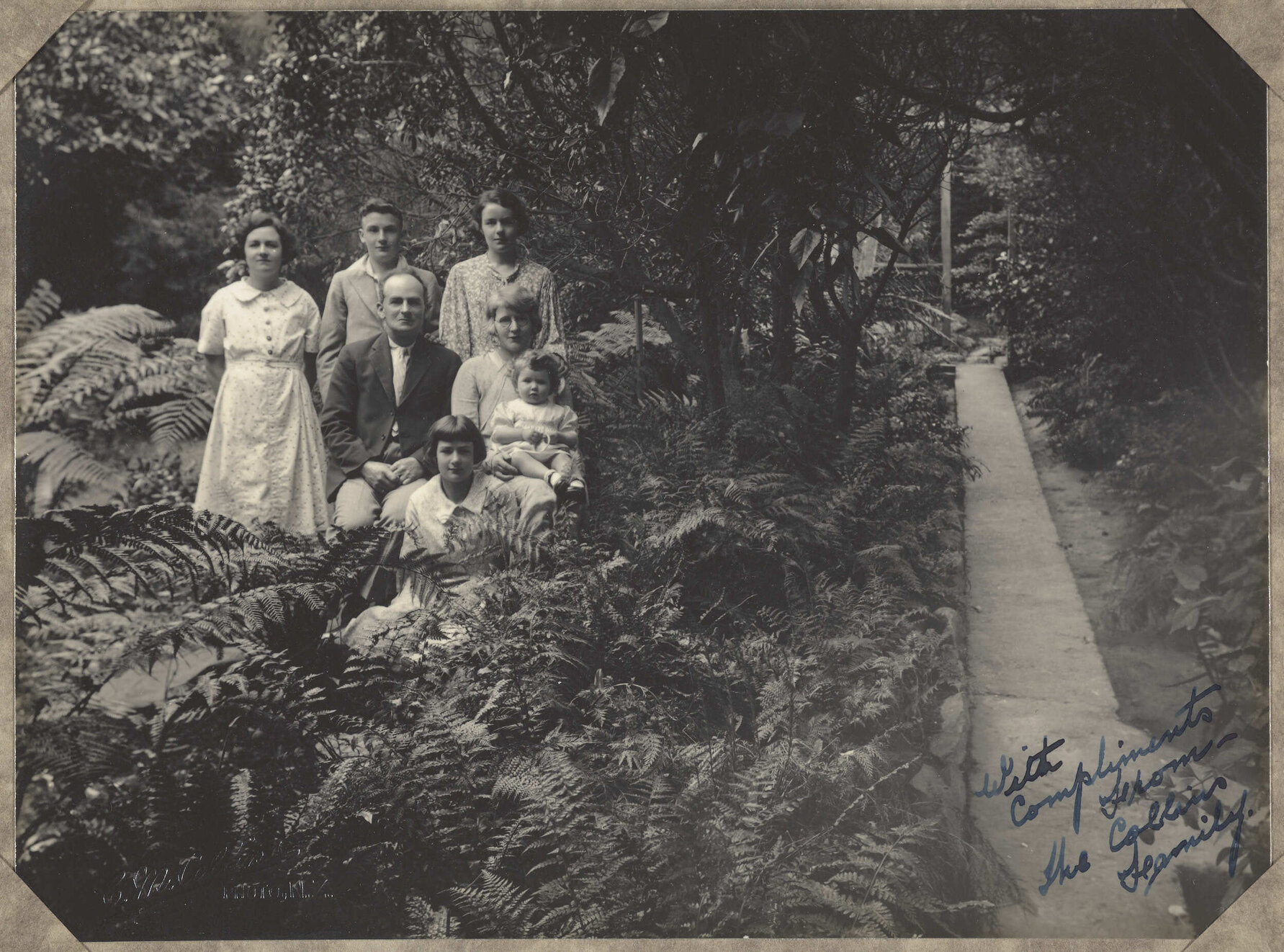 Claude Collins and family