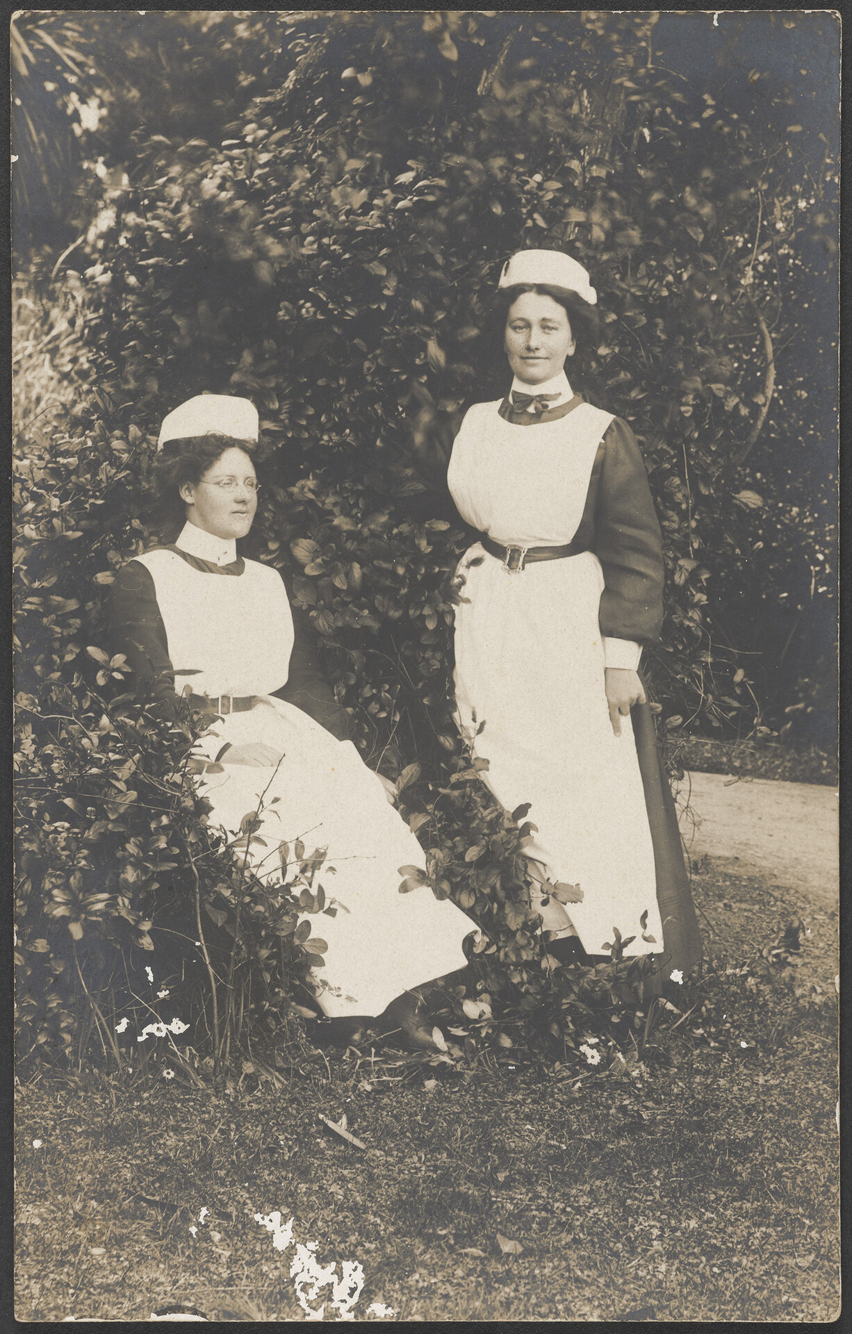 Jean Johnson and another nurse, Seacliff Hospital