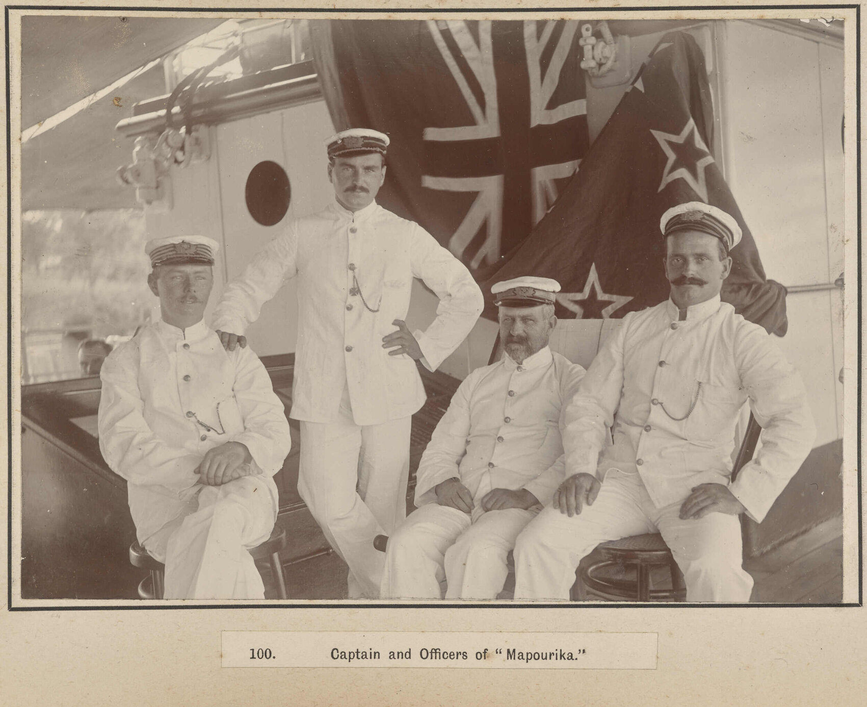 Captain and Officers of 'Mapourika'