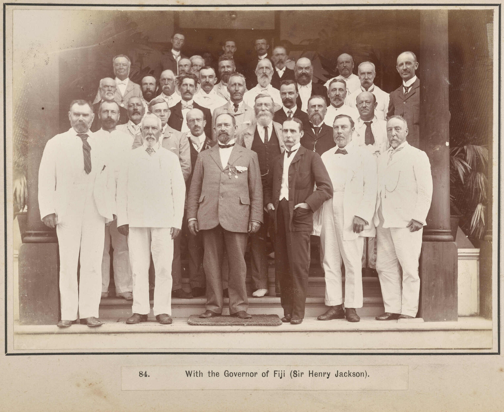 With the Governor of Fiji (Sir Henry Jackson)