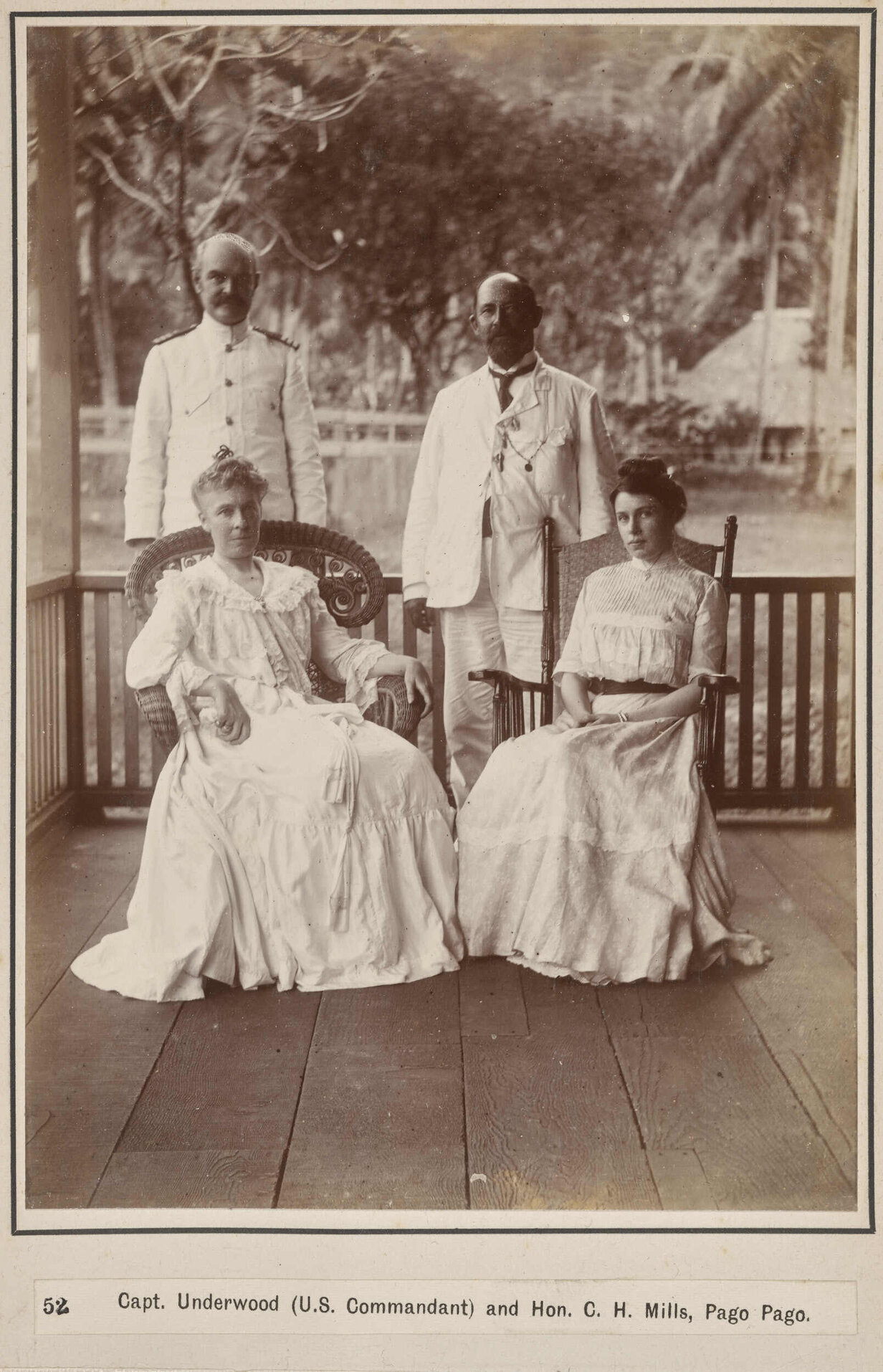 Capt. Underwood (U.S. Commandant) and Hon. C.H. Mills, Pago Pago