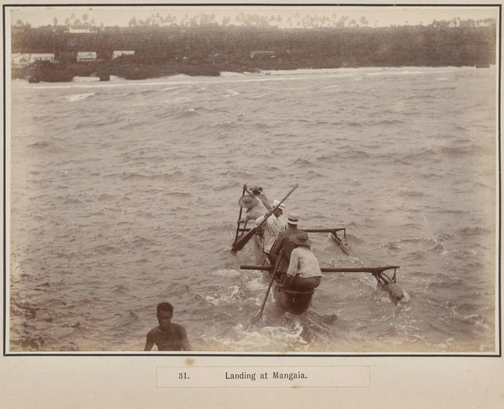 Landing at Mangaia