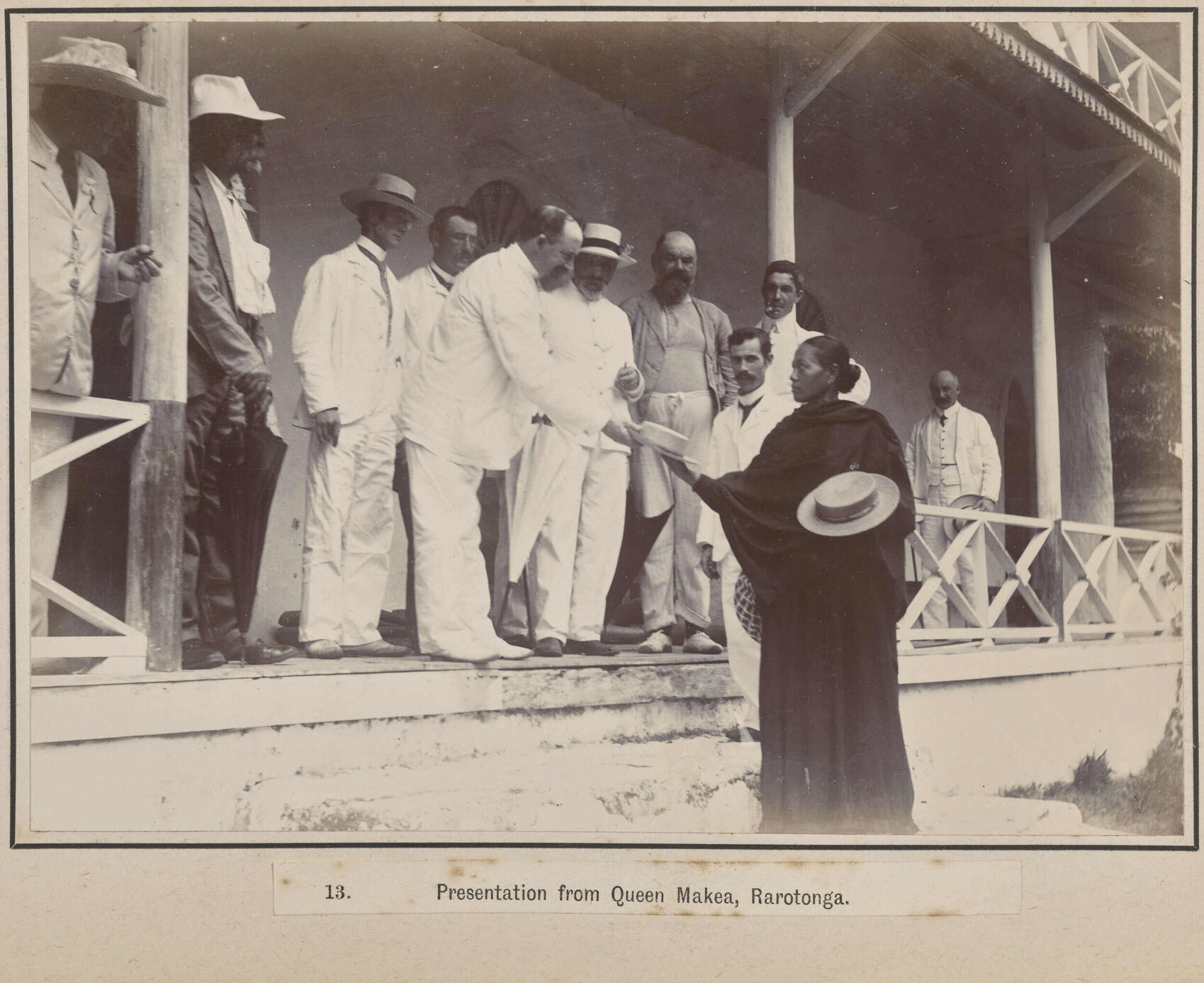 Presentation from Queen Makea, Rarotonga