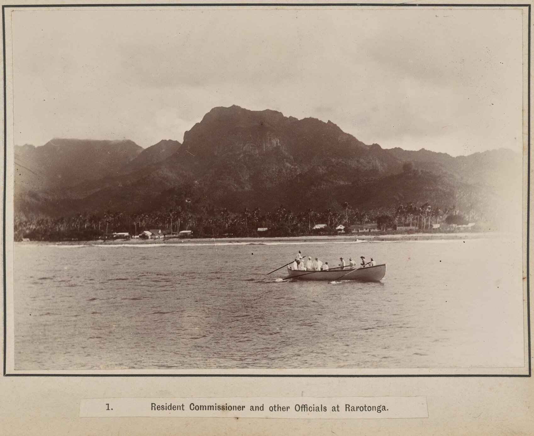 Resident Commissioner and other Officials at Rarotonga