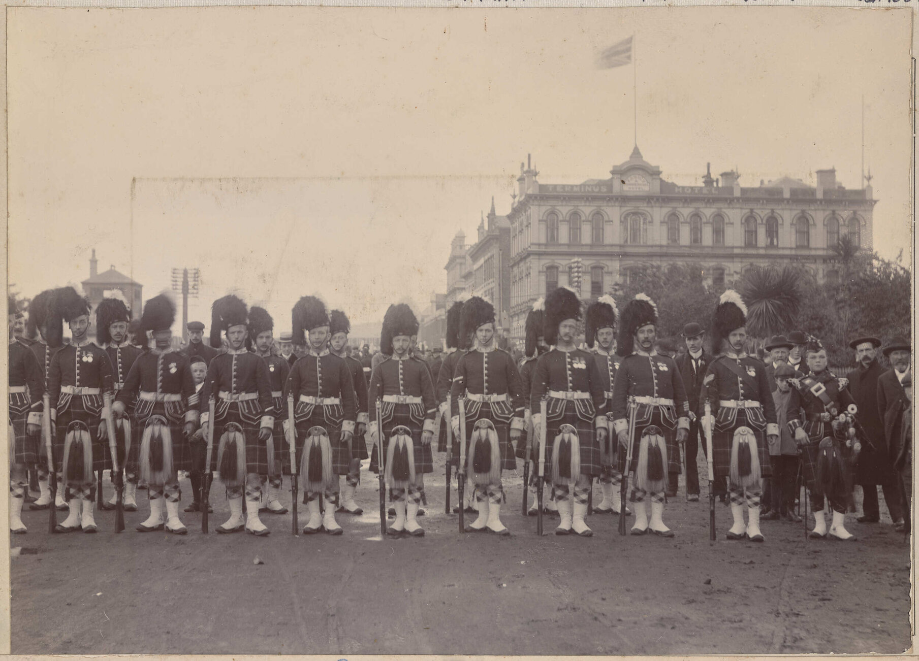 Imperial Troops at Queens Gardens
