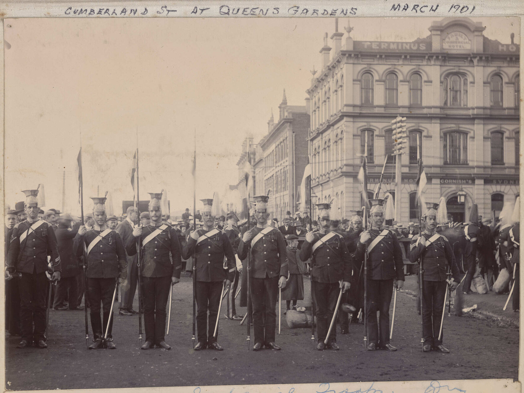 Imperial Troops at Queens Gardens