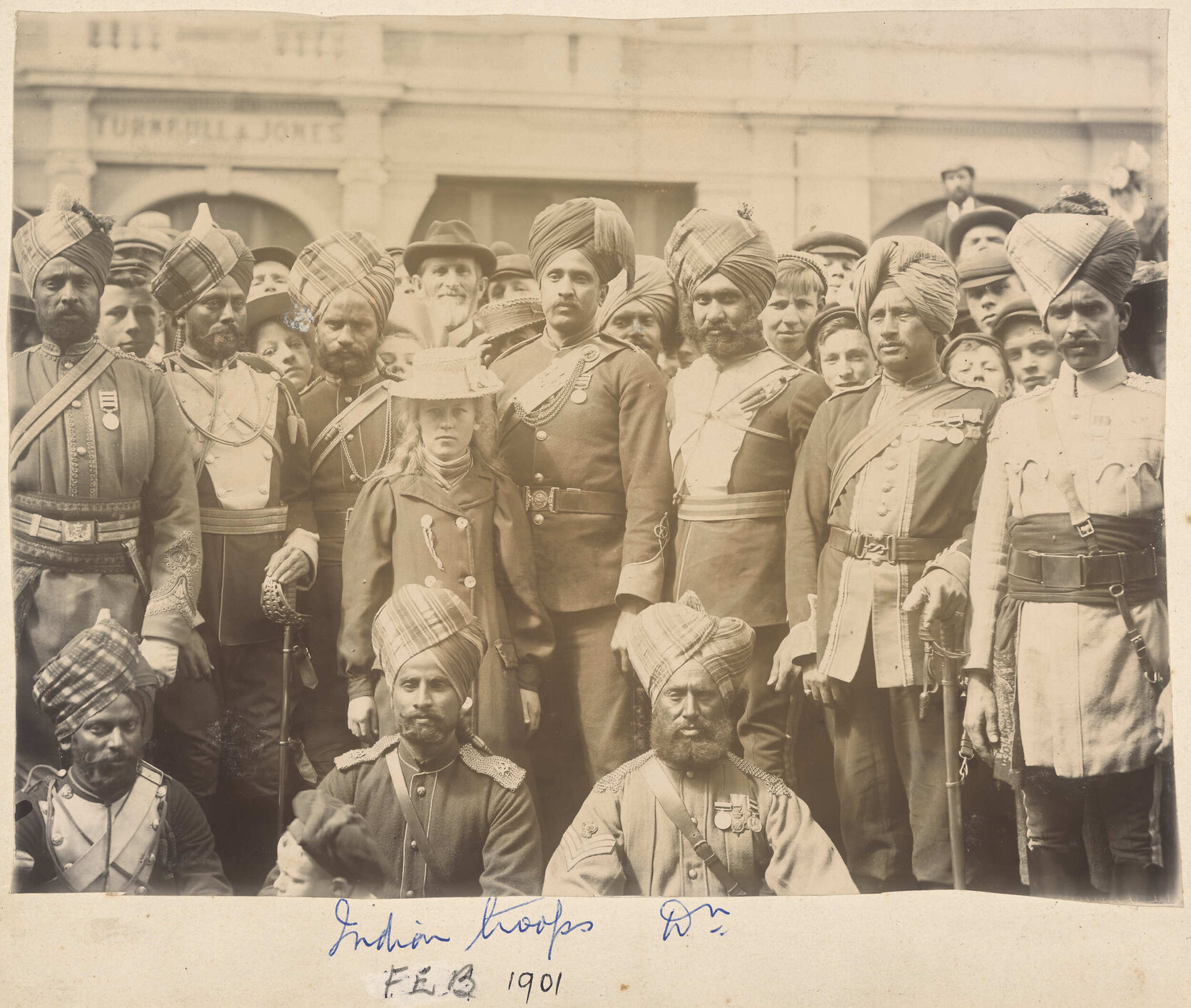Officers and non-commissioned officers of the Indian Contingent