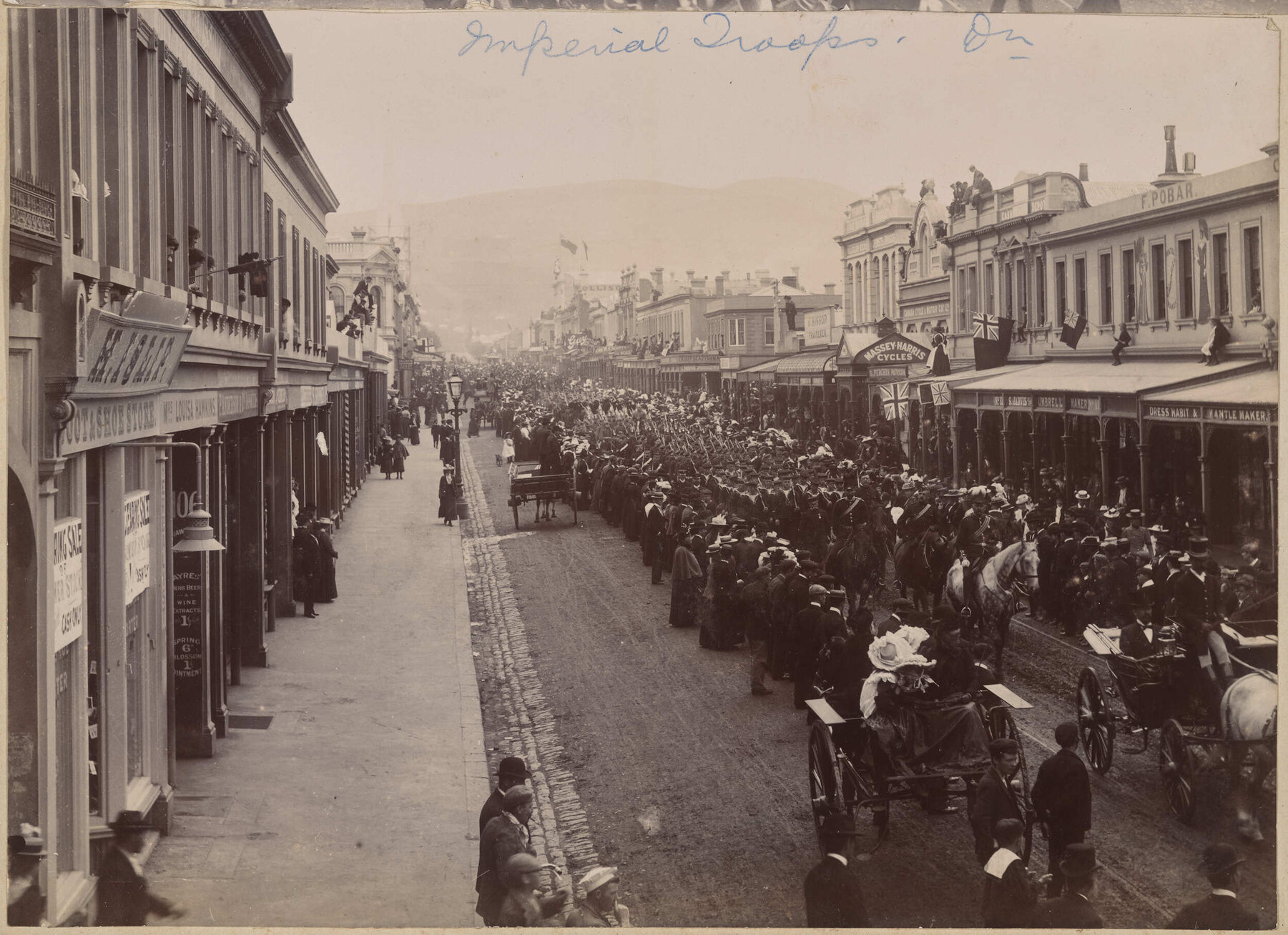 Imperial troops, Dunedin