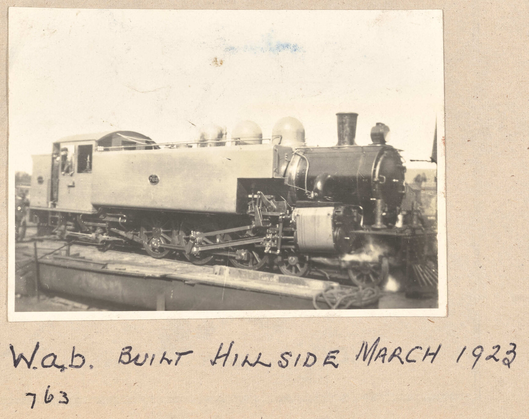 W.a.b. Built Hillside, March 1923