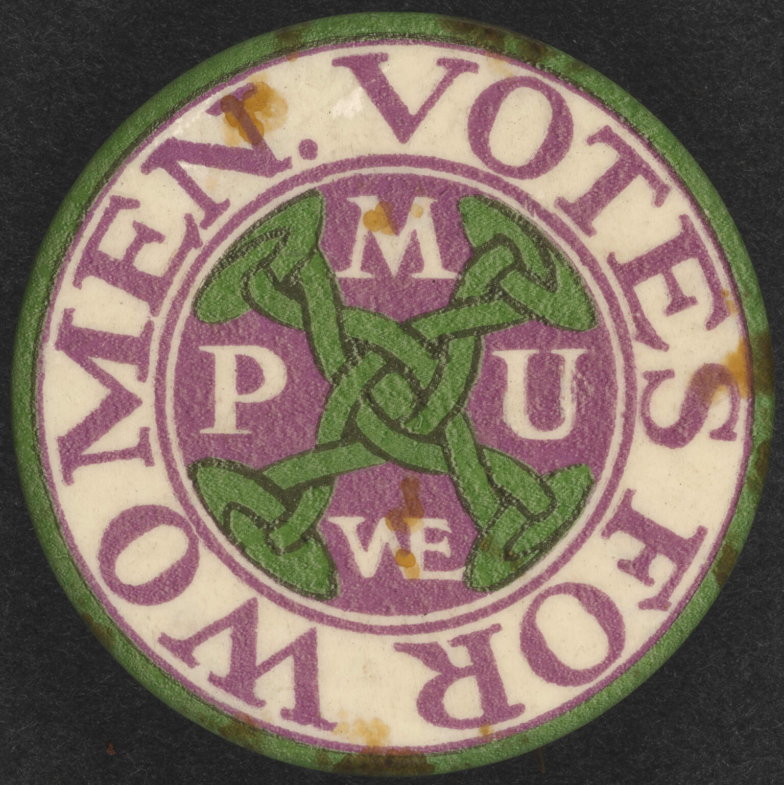 [Men's Political Union for Women's Enfranchisement] badge