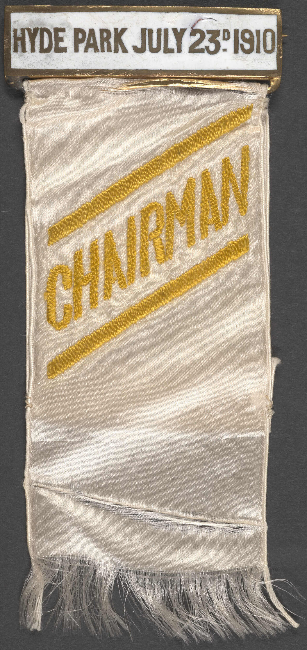 'Chairman' badge