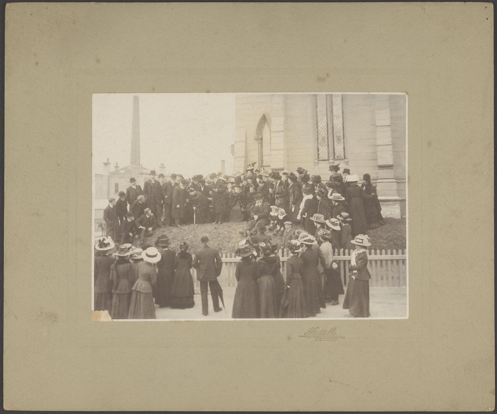 Tree planting ceremony, Hanover Street Baptist Church