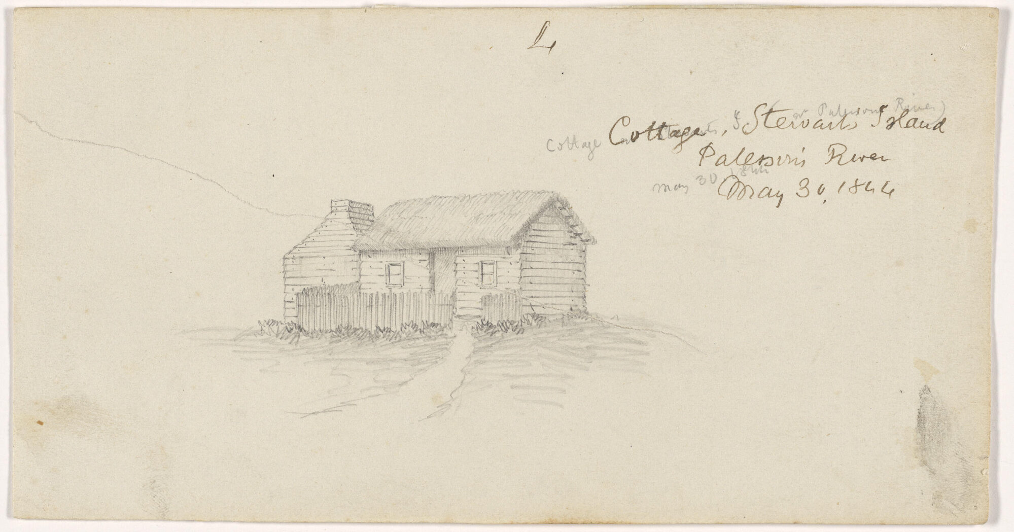 Cottage on Stewarts Island (at Patersons River) May 30, 1844