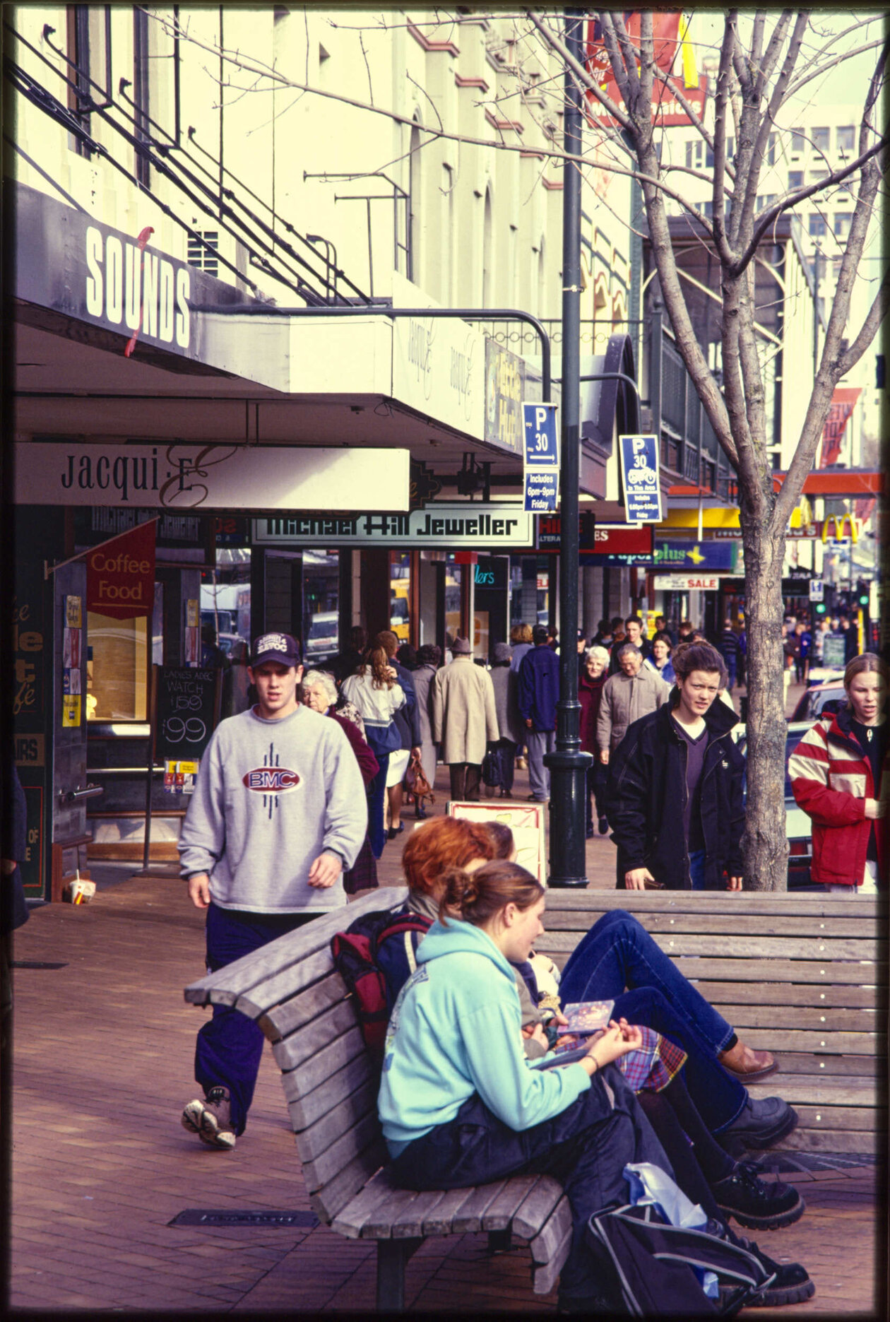 People in George Street shopping area