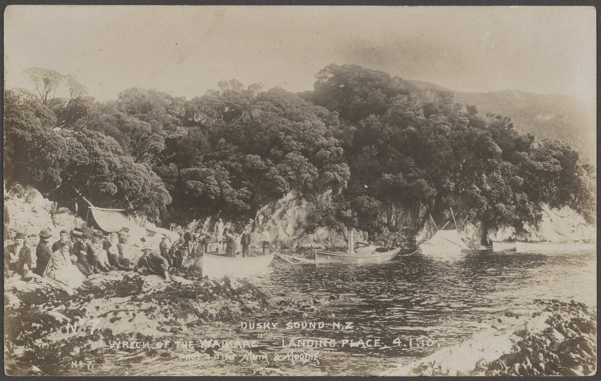 Wreck of the "Waikare": Landing place