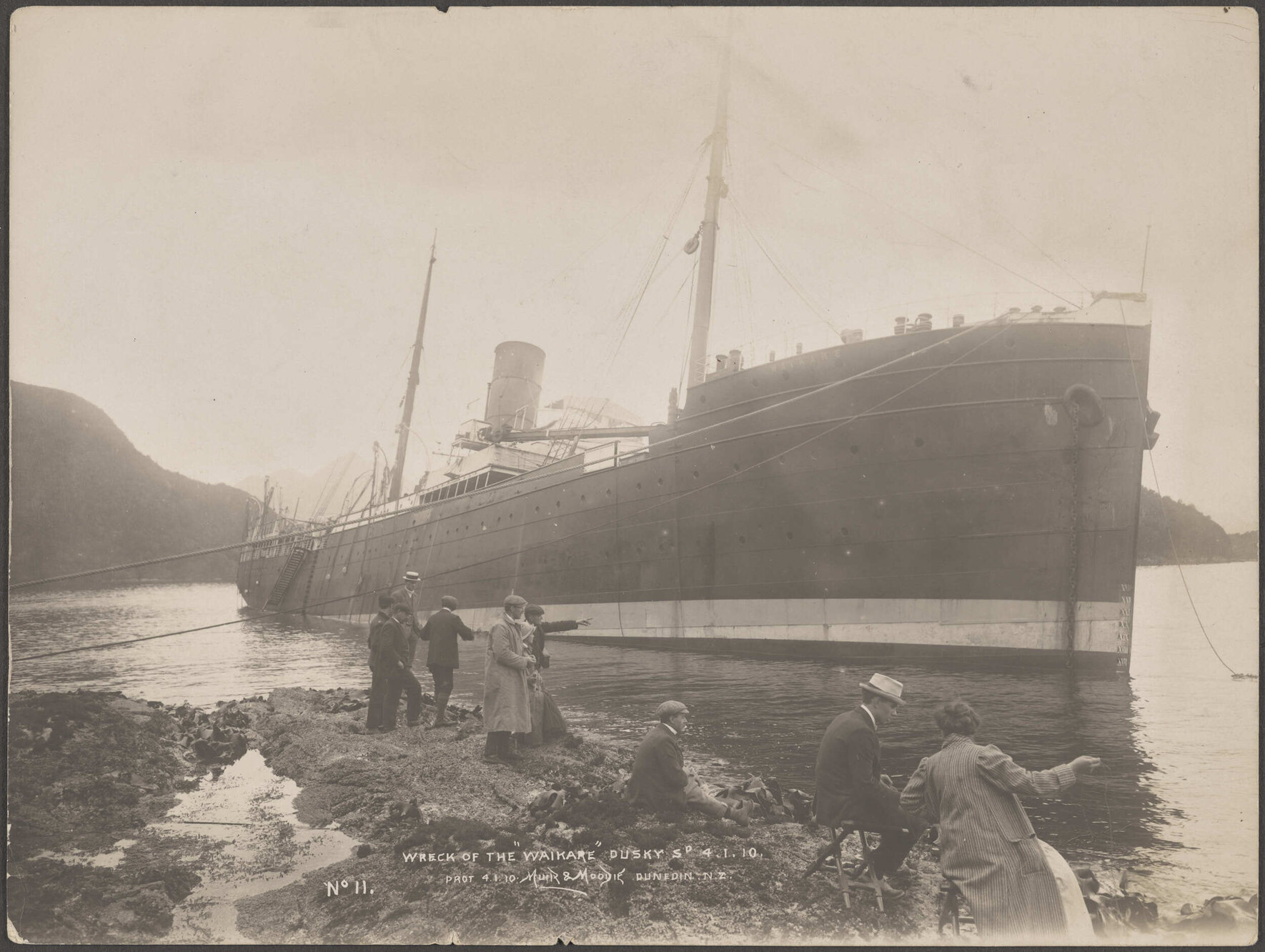 Wreck of the "Waikare", Dusky Sound