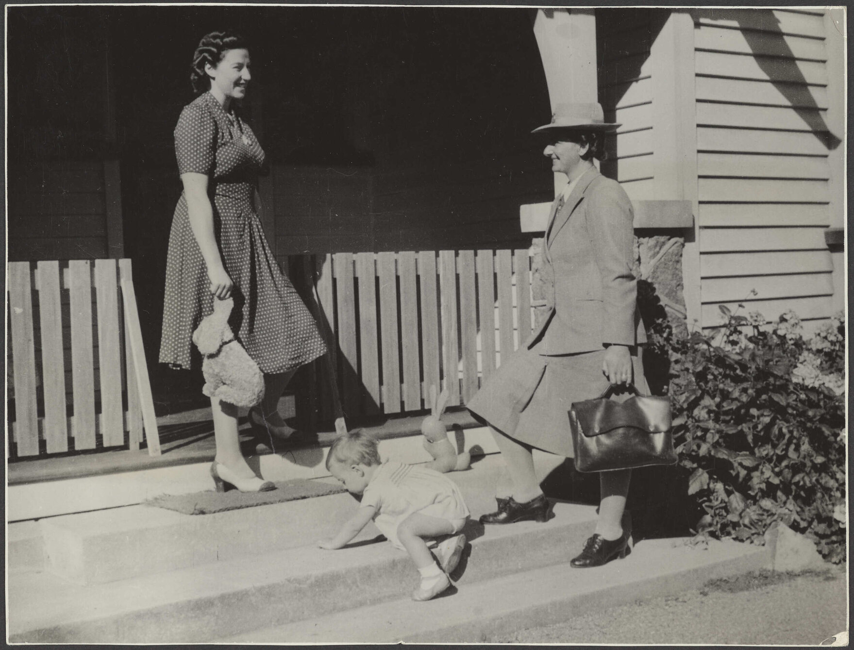 Plunket nurse visiting rural mother and baby