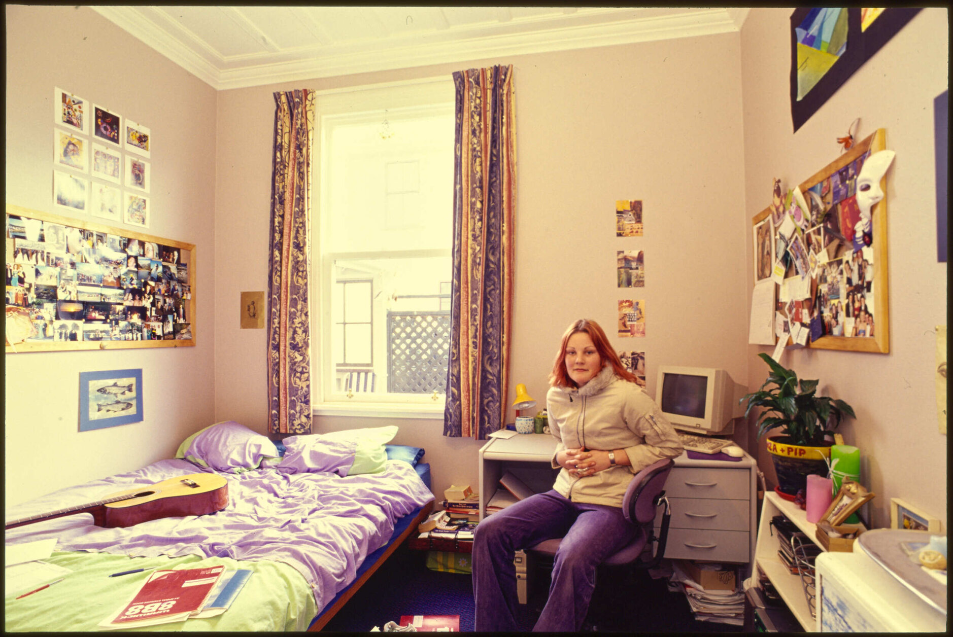 Student in room