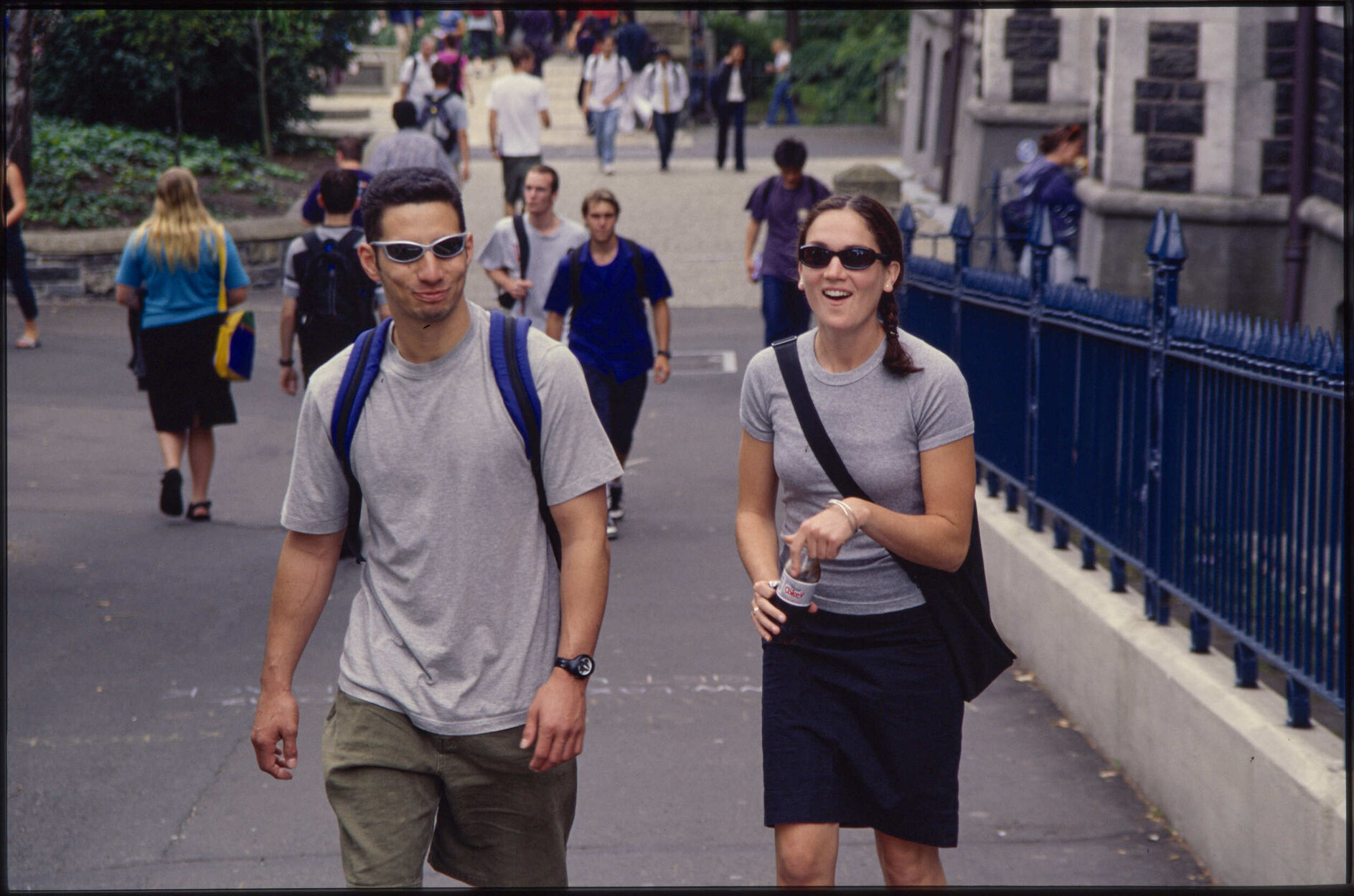 Students on university campus