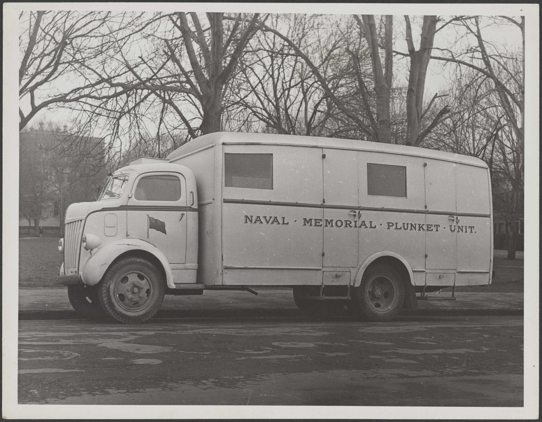Naval Memorial Plunket Unit truck
