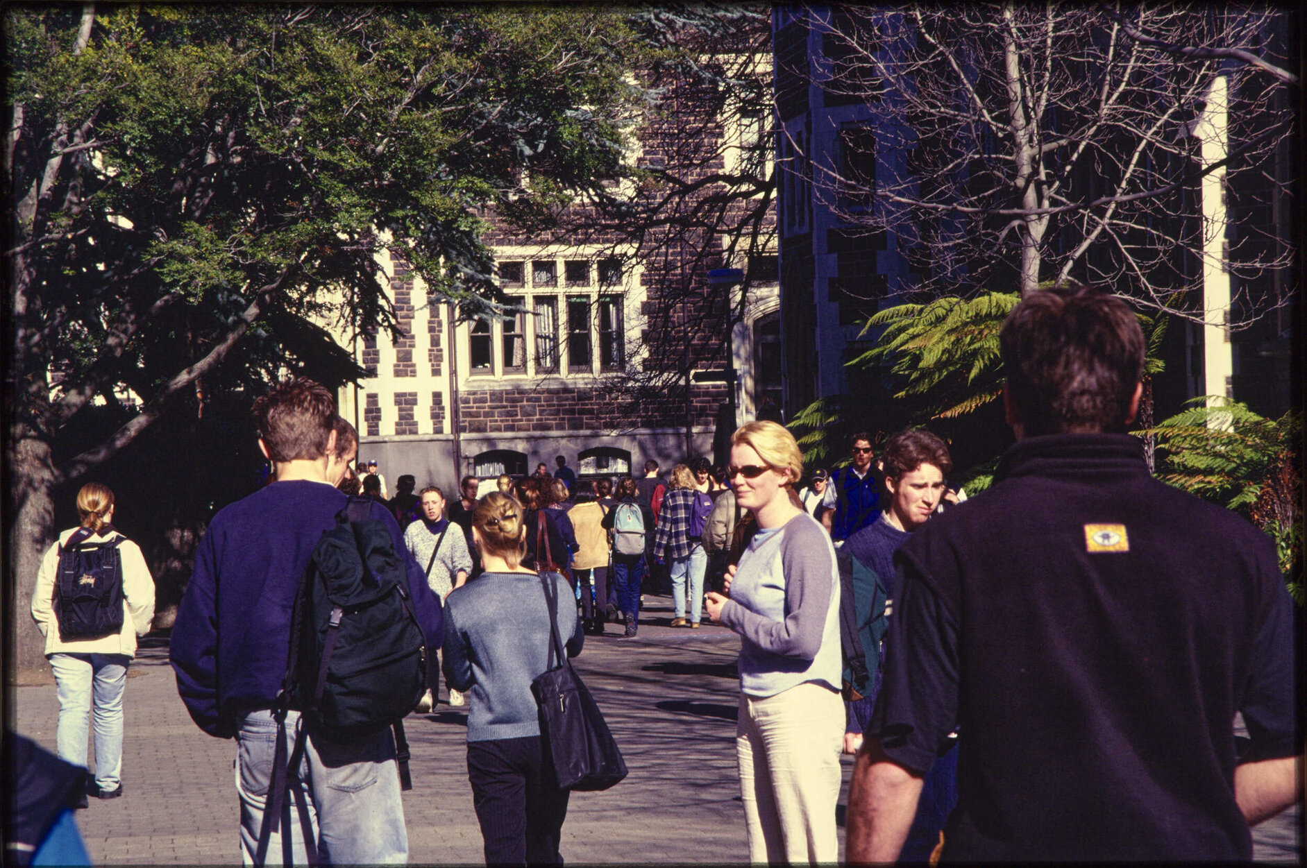 People in University Quadrangle
