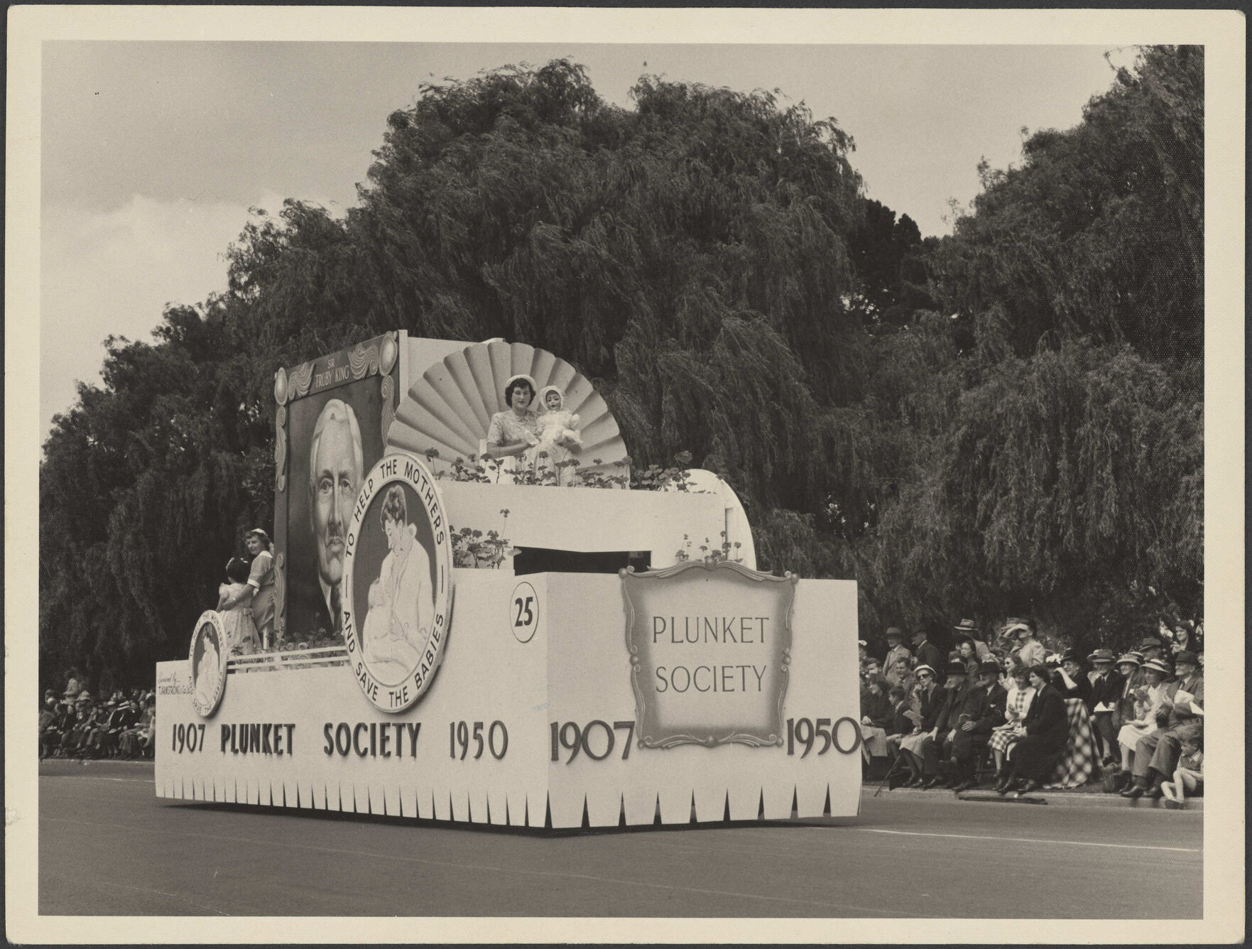 Plunket Society float during a parade