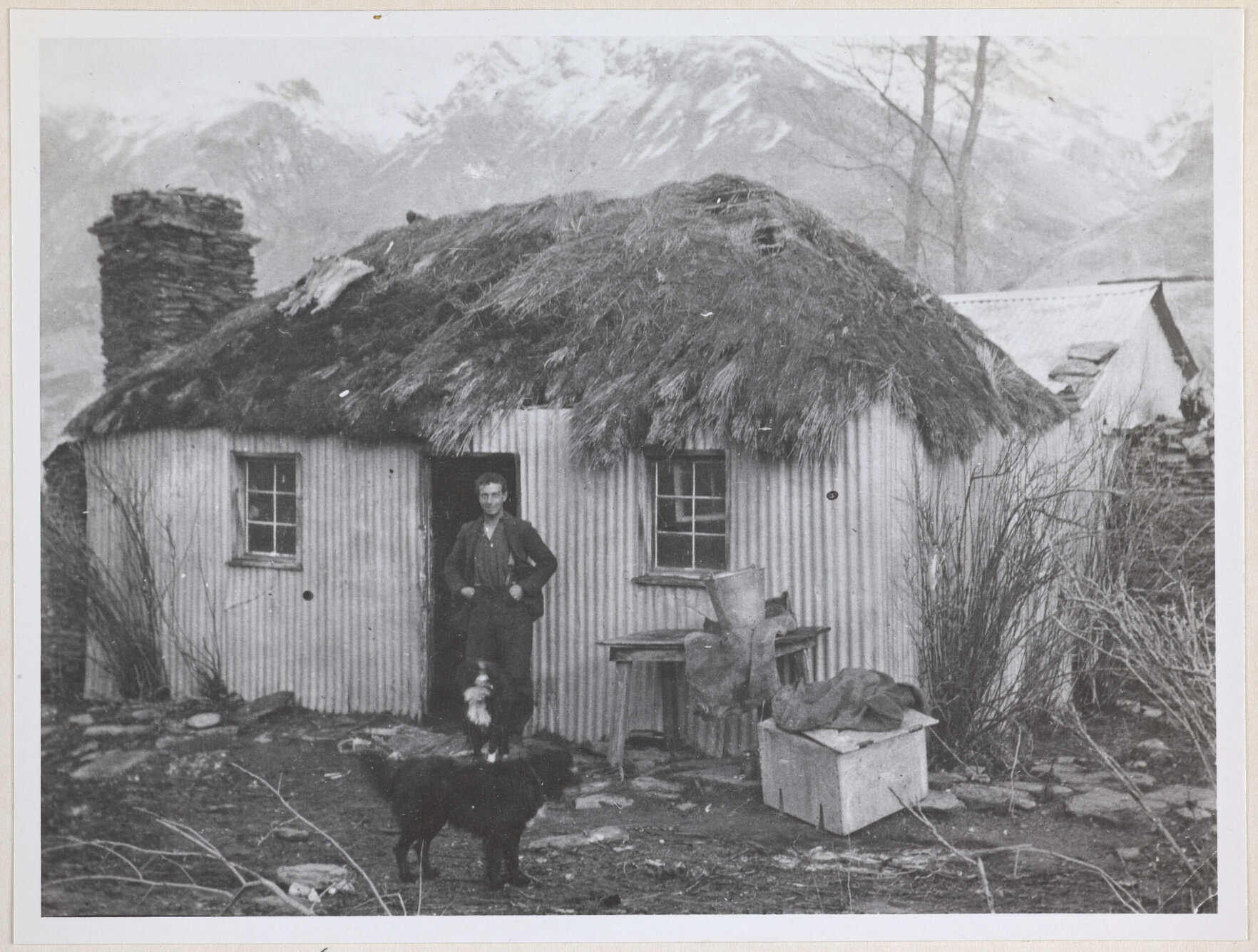 Old 'Coronet Peak' hut, The Branches, outside